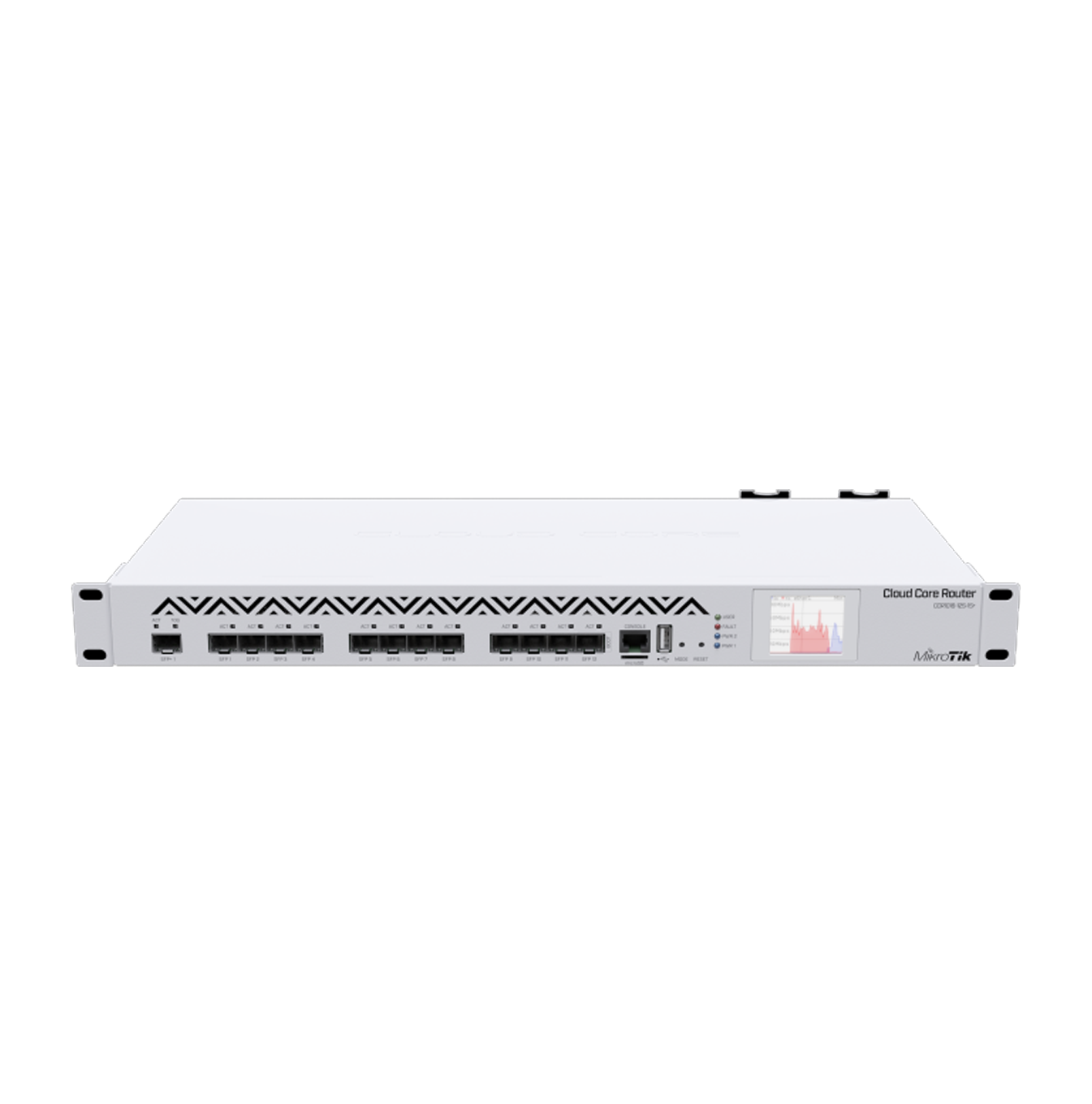 Router 12 puertos Cloud Core SFP 1 SFP+ 10G c fuente redundante CCR1016-12S-1S+ Marca: Mikrotik