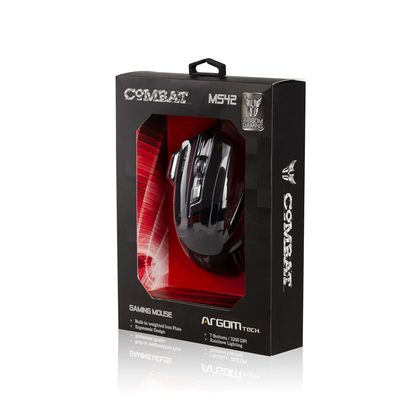 Mouse combat USB negro ARG-MS-2042BK Marca: Argom