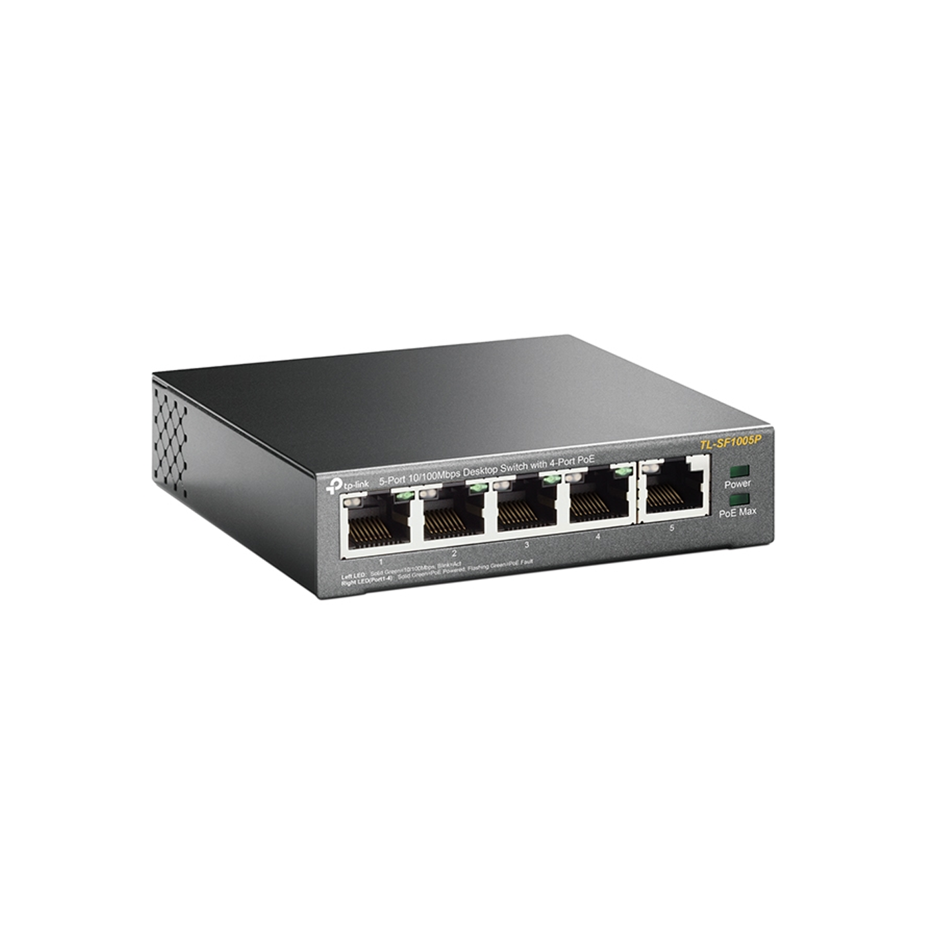 Switch de 5 puertos 10/100MBPS 67W 4 puertos POE+ TL-SF1005P Marca: TP-Link