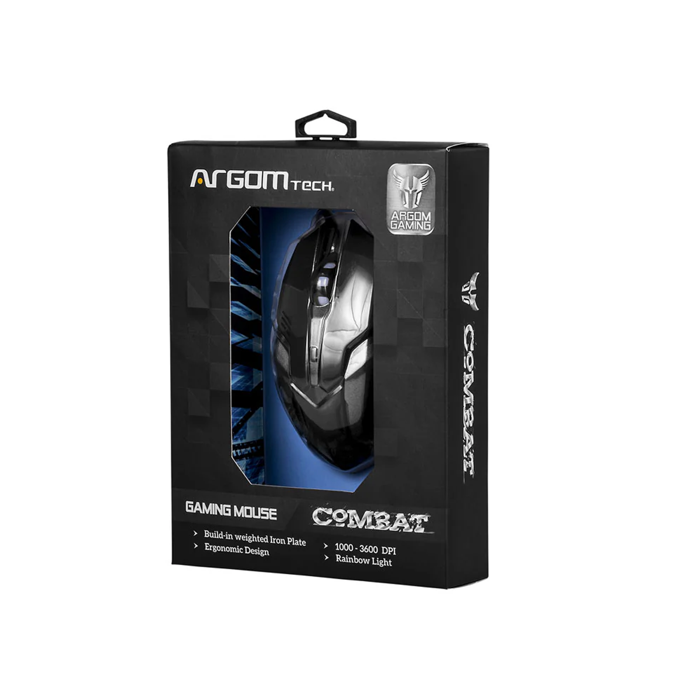 Mouse gaming combat USB negro ARG-MS-2040BK Marca: Argom