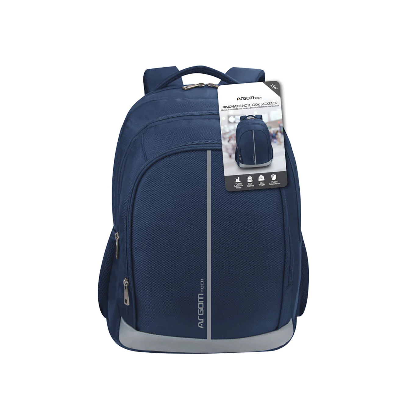 Mochila Visionaire 15.6" color azul ARG-BP-0728BL Marca: Argom