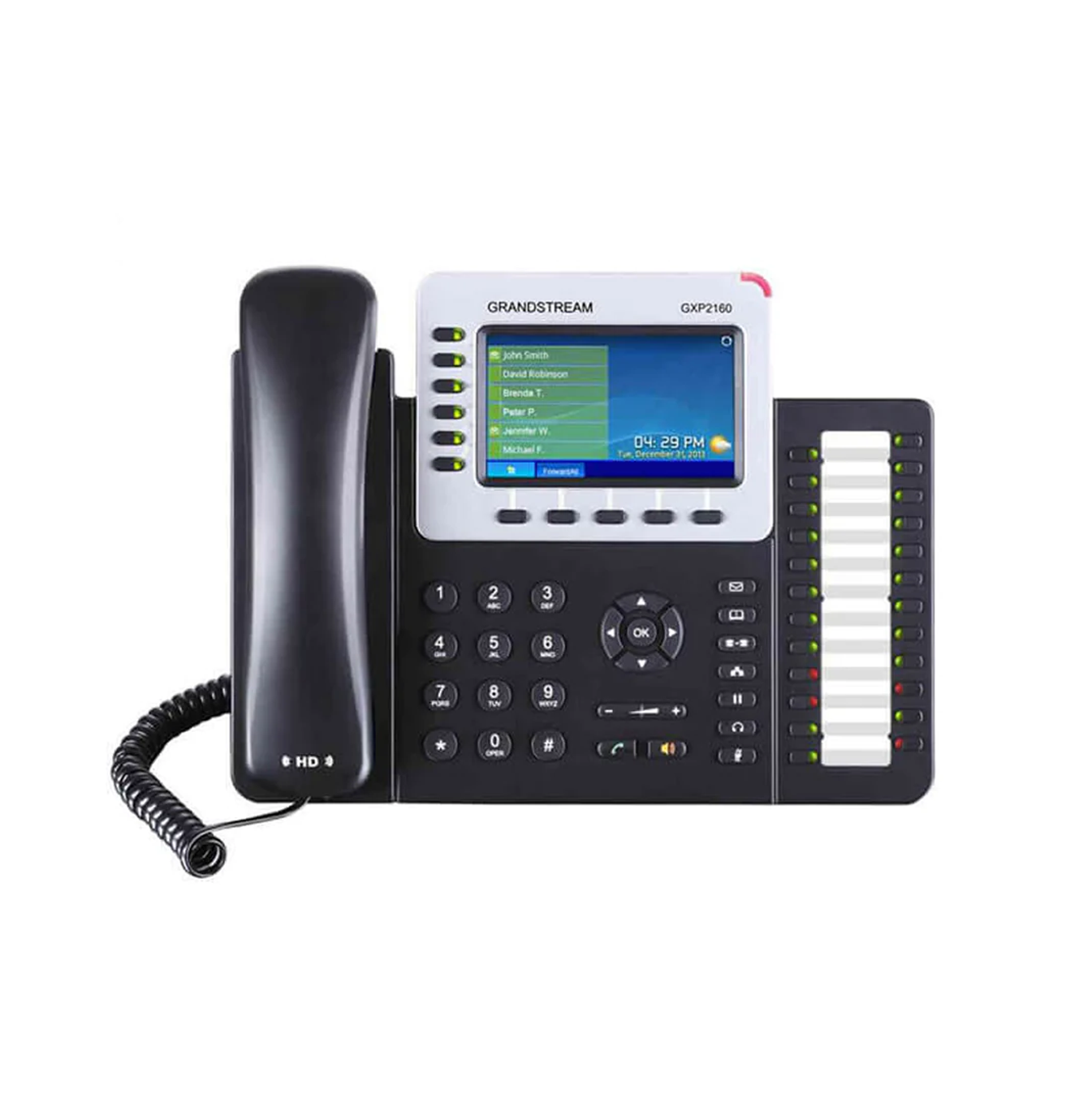 Teléfono IP empresarial GXP-2160 6SIP 1 DSS incluido 24 botones 10/100/1000 Marca: Grandstream