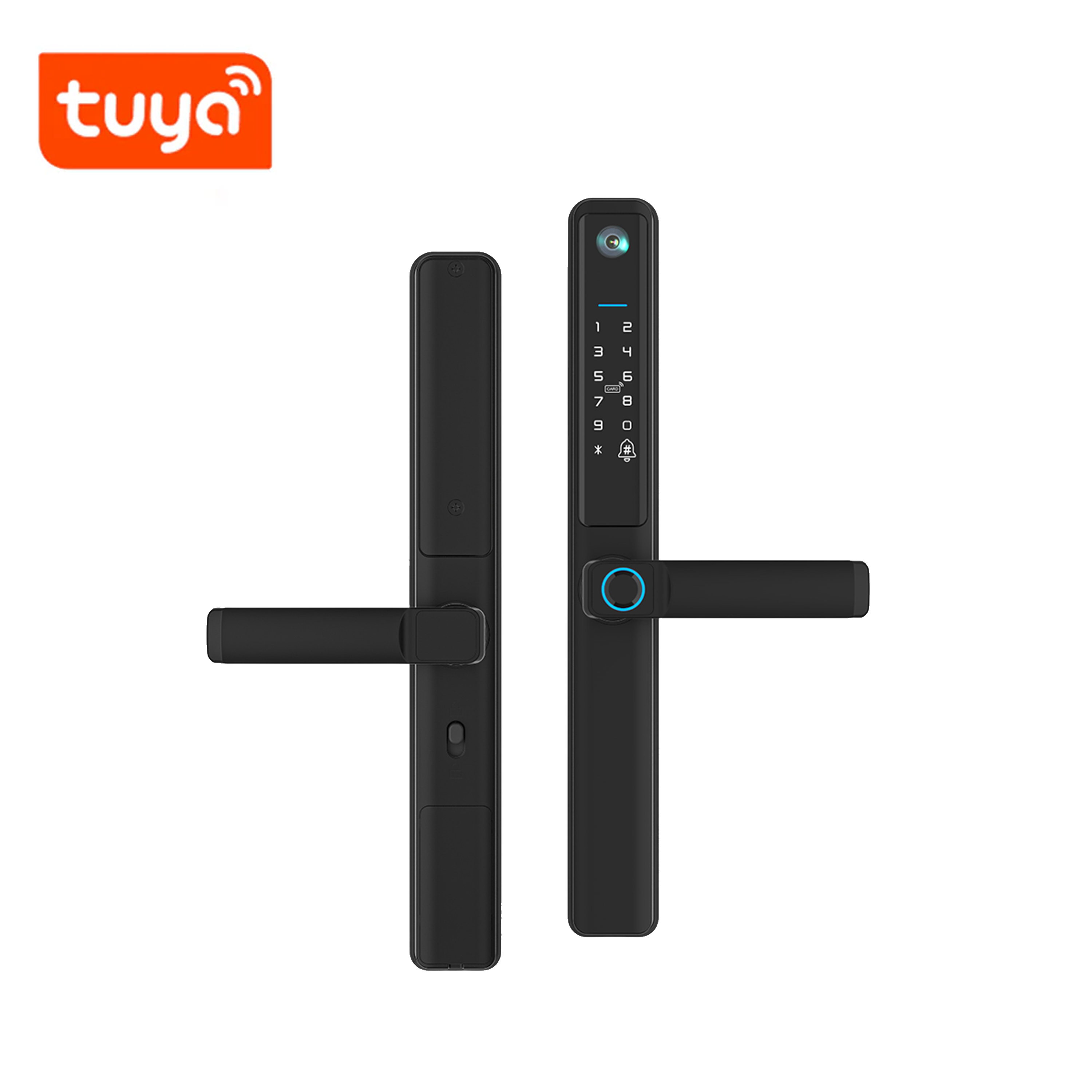 Cerradura con cámara Wi-Fi huella, código, tarjeta y App 300 usuarios TK-F5 PRO-TY  Marca: TEKLINK