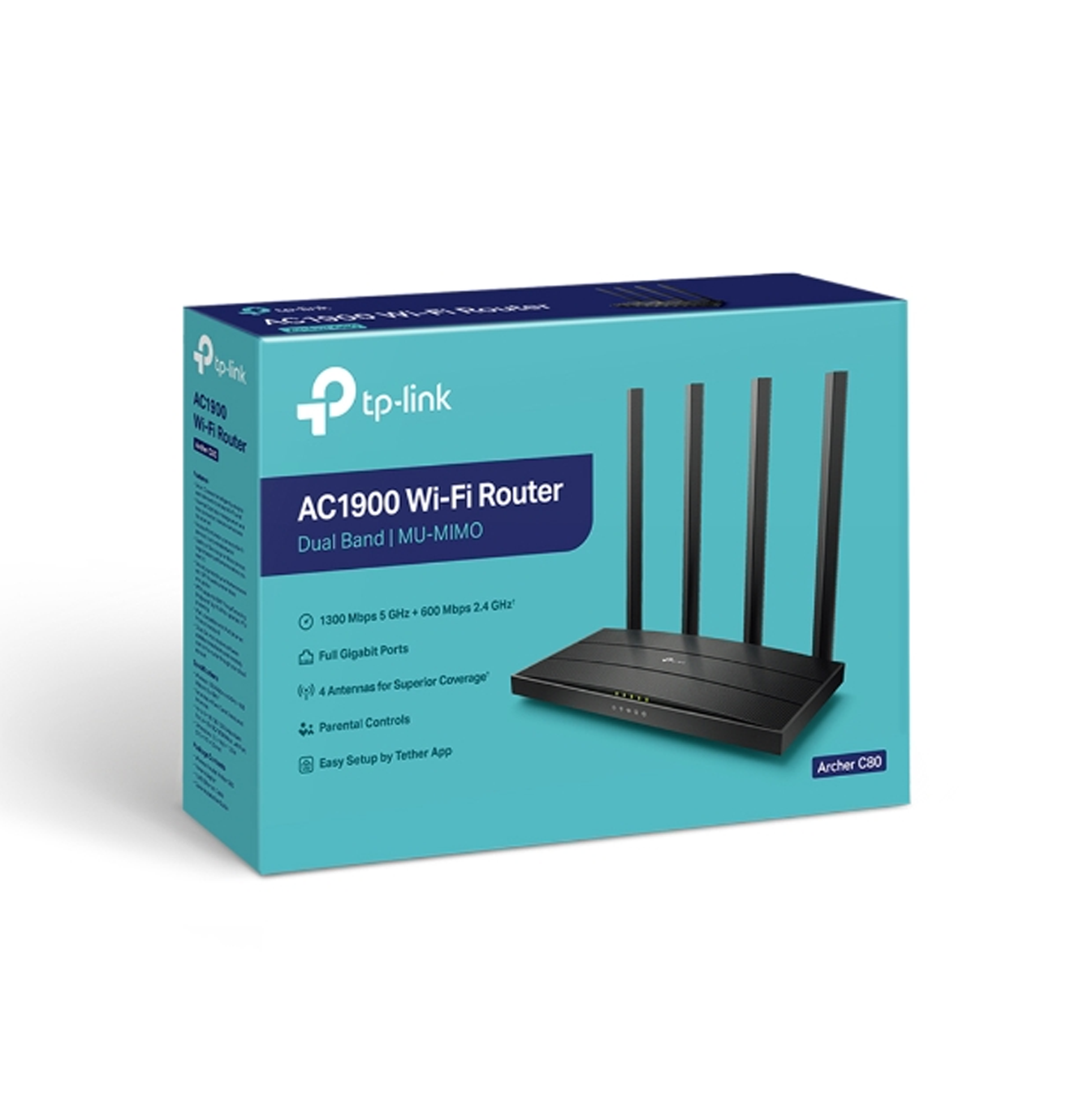 Router AC1900 MU-MIMO Wi-Fi Archer C80 Marca: TP-Link