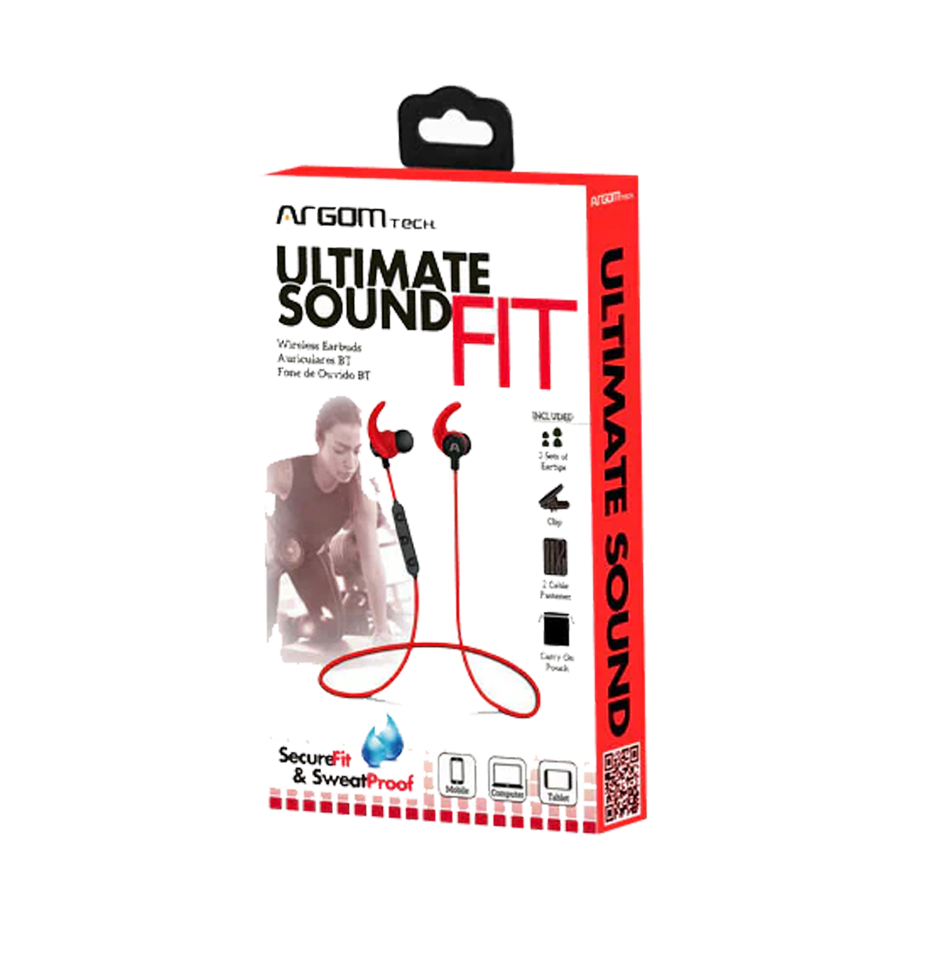 Auricular ultimate sound FIT BT rojo ARG-HS-2038RD Marca: Argom