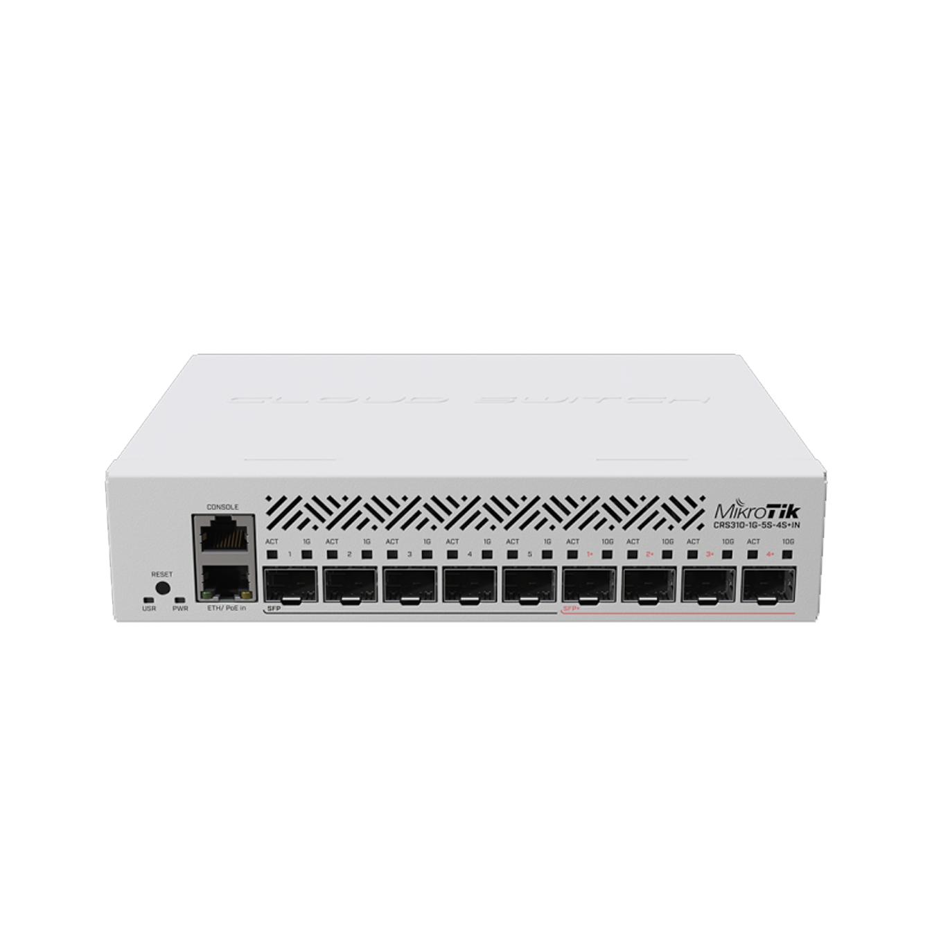 Router Switch Cloud  310-1G-5S-4S+IN con procesador de 800MHz Marca: Mikrotik