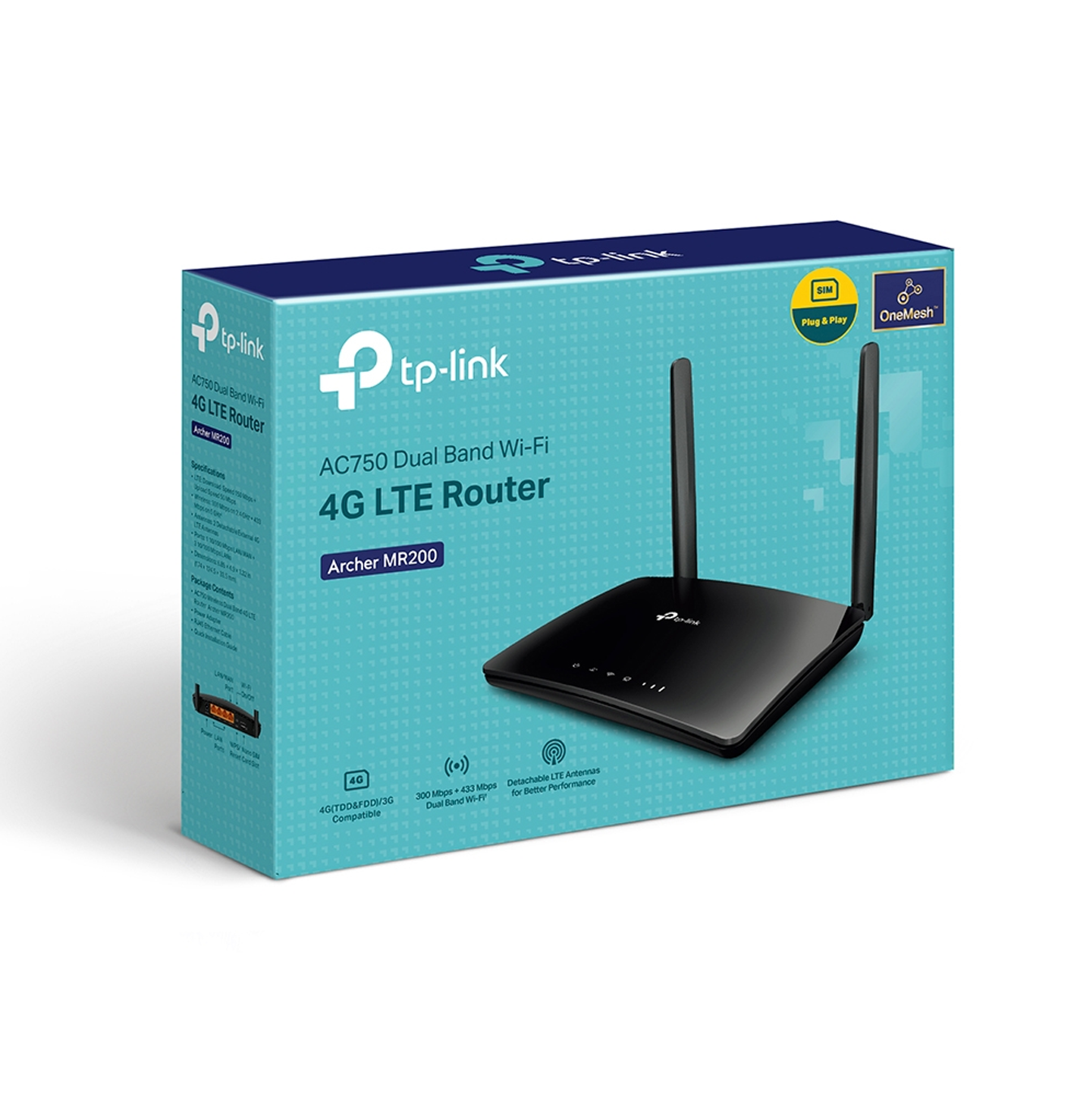 Router Dual Band 4G LTE AC750 ARCHER MR200(EU) Marca: TP-Link