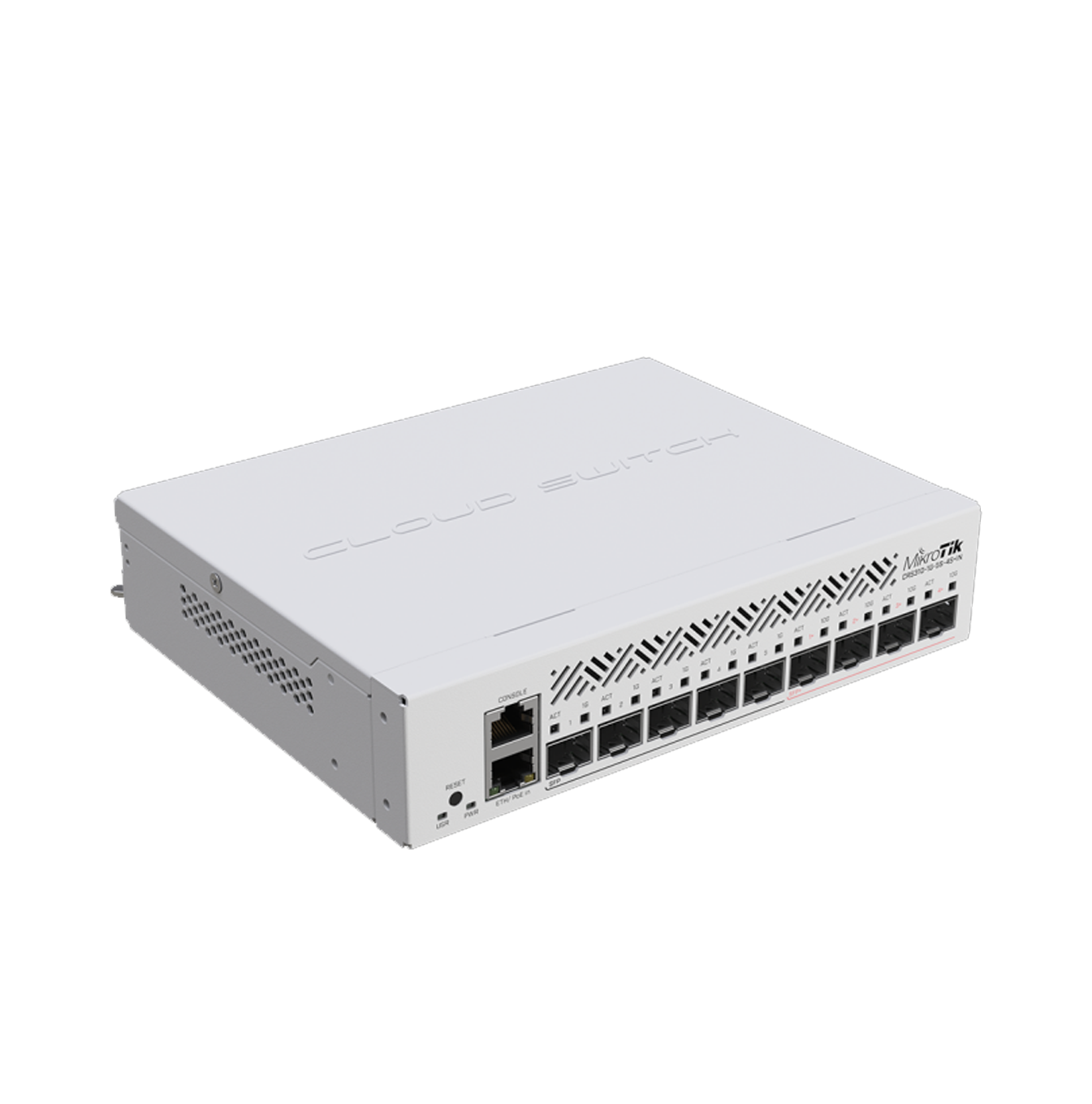 Router Switch Cloud  310-1G-5S-4S+IN con procesador de 800MHz Marca: Mikrotik