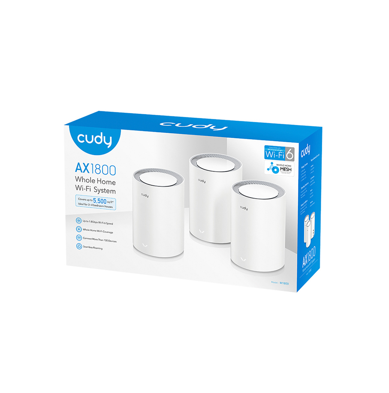 Router M1800 (3 PACK) AX1800 Wi-Fi 6 mesh repeater solution3 pack Marca: CUDY