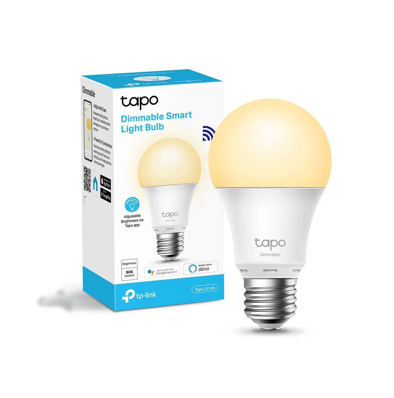 Bombillo inteligente Wi-Fi Luz blanca 220V L510E Marca: Tapo By TP-Link