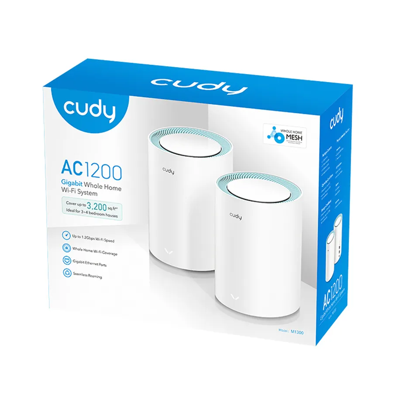 Router M1300 (2 PACK) AC1200 Wi-Fi gigabut mesh repeater solution 2PACK Marca: CUDY