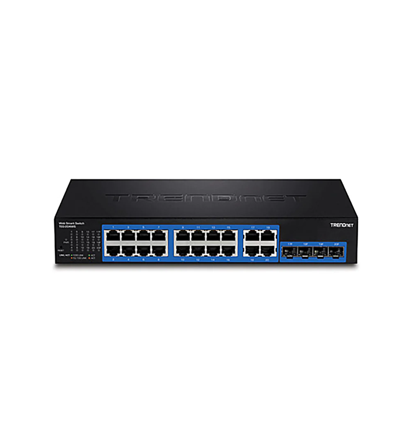 Switch de 16 puertos Gigabit 4 puertos Gigabit compartidos TEG204WSA Marca: TRENDnet