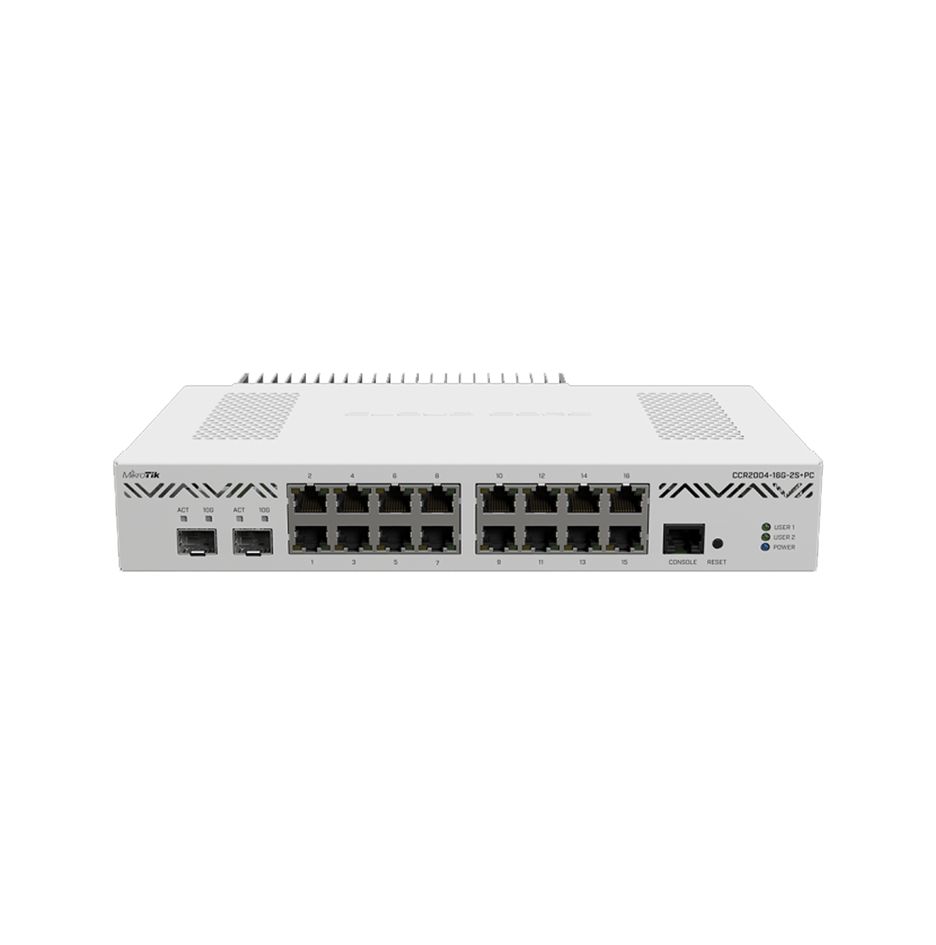 Router Cloud Core 1 núcleo con 16 puertos Gigabit RouterOS L6 Marca: Mikrotik