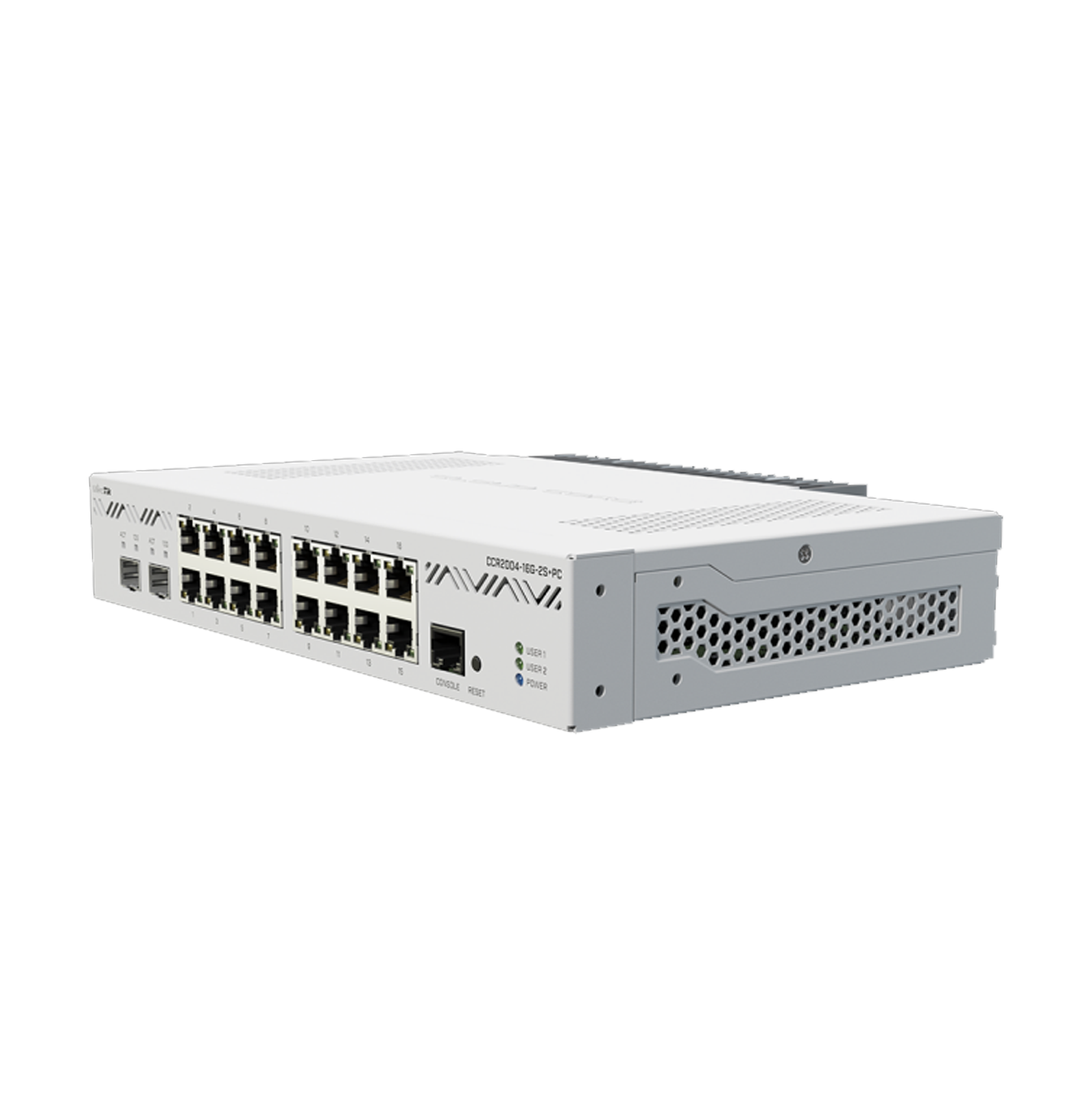 Router Cloud Core 1 núcleo con 16 puertos Gigabit RouterOS L6 Marca: Mikrotik