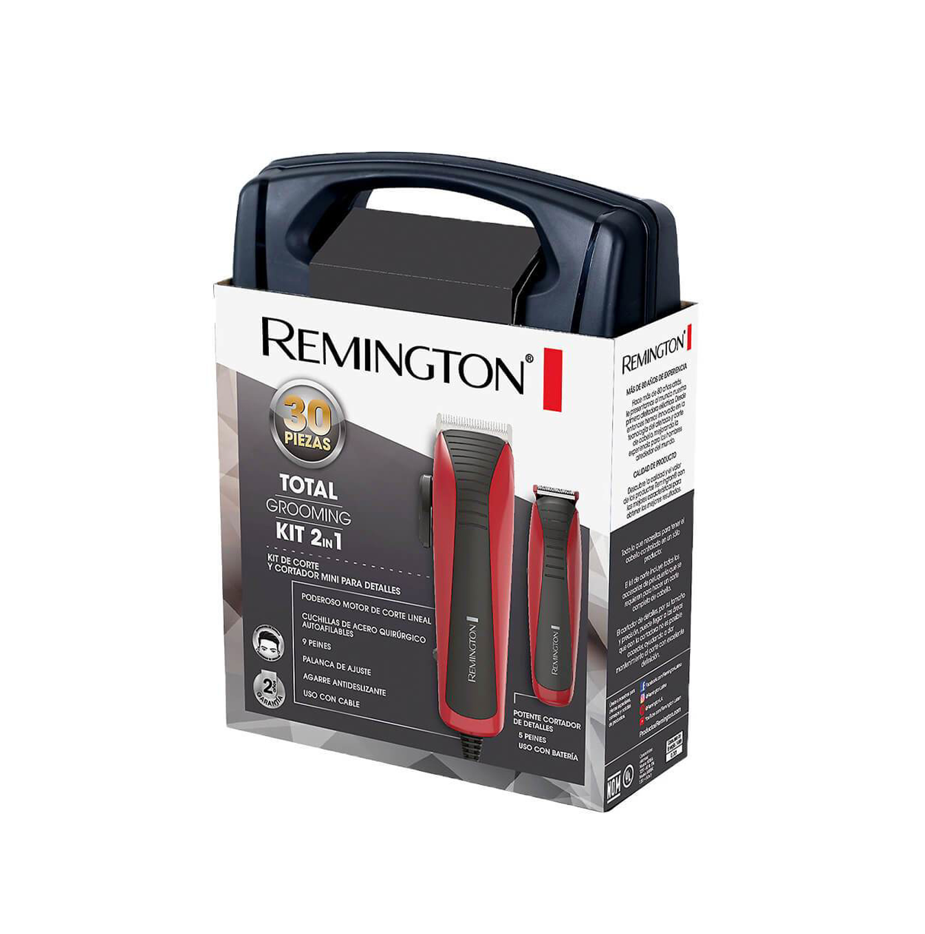 Cortadora de cabello kit 30 piezas HC4055T (110) F Marca: Remington