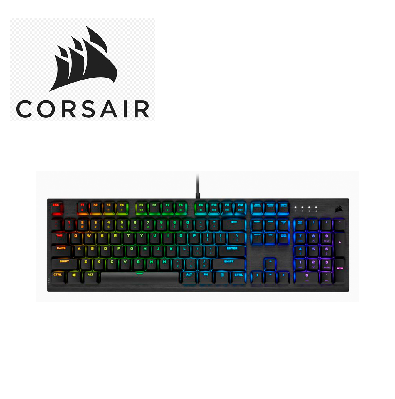Teclado Memory alámbrico CH-910D018-SP Marca: Corsair