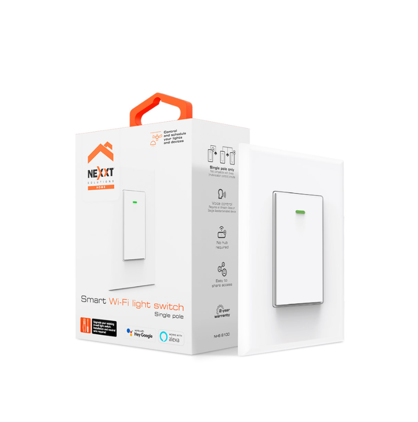 Apagador inteligente Wi-Fi NHE-S100 Marca: Nexxt