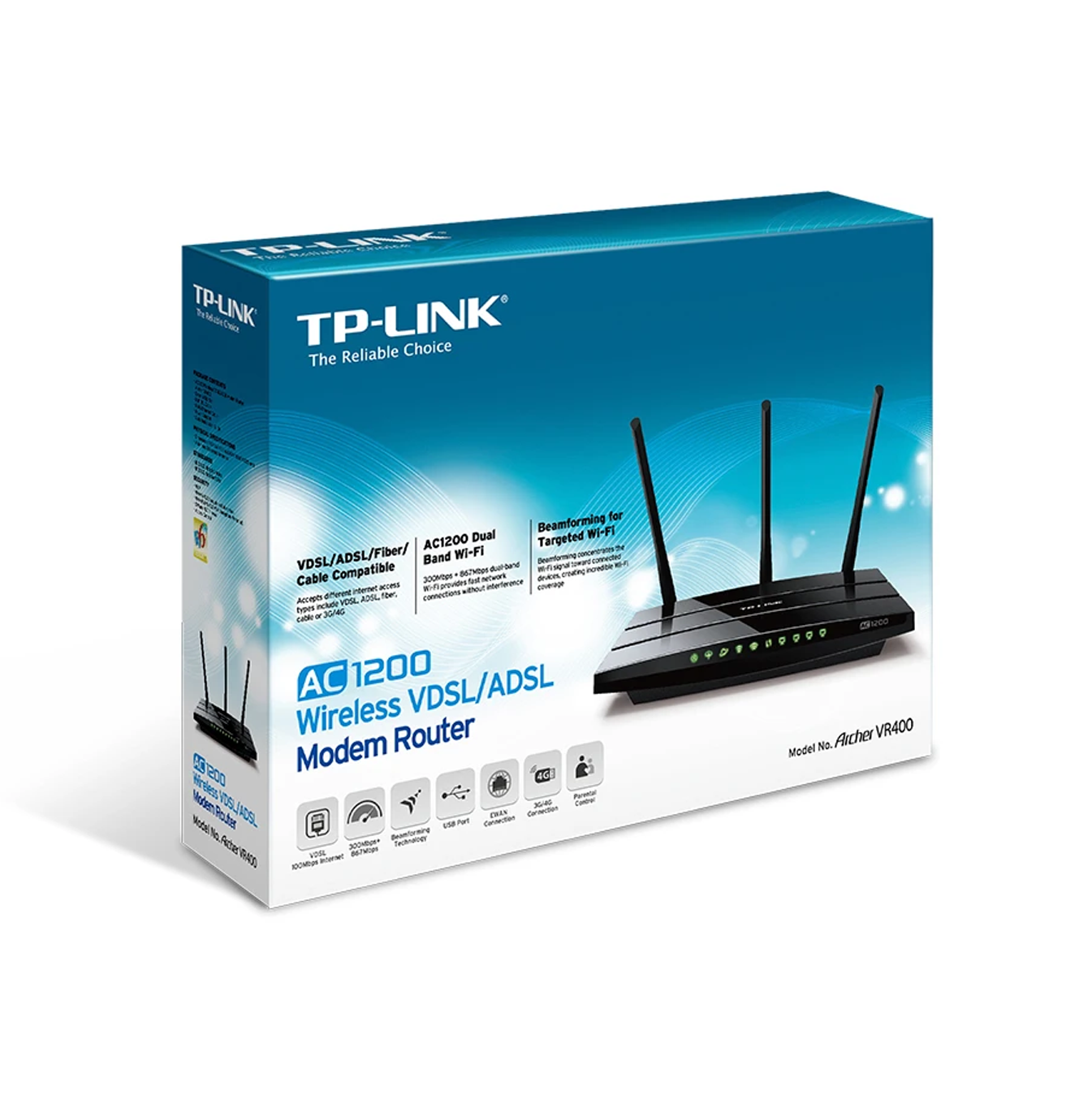 Router ARCHER VR400 inalámbrico AC1200 Marca: TP-Link