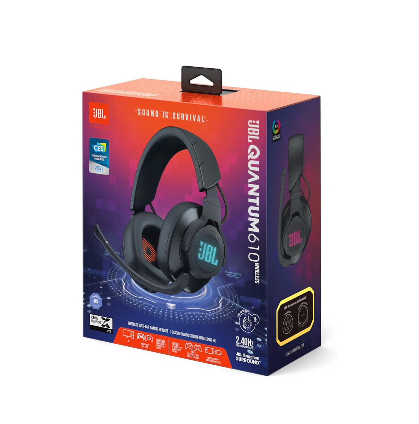 Headset gaming 610 Wireless JBLQUANTUM610BLKAM Marca: JBL