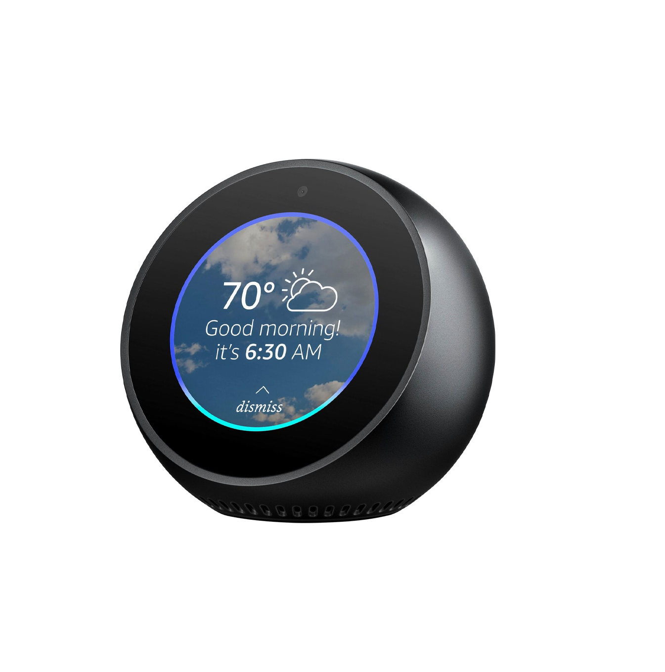 Alarma y reloj inteligente echo spot negro sale