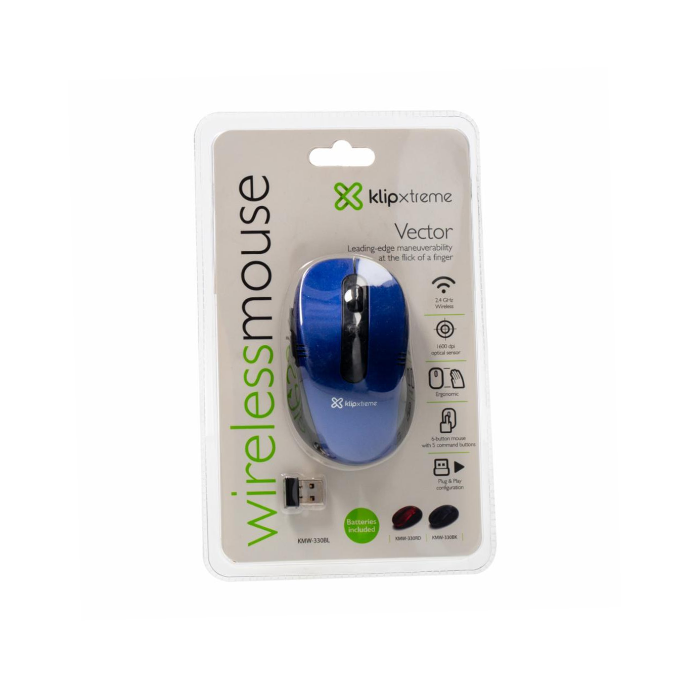 Mouse inalámbrico diestro KMW-340 Marca: Klip Xtreme