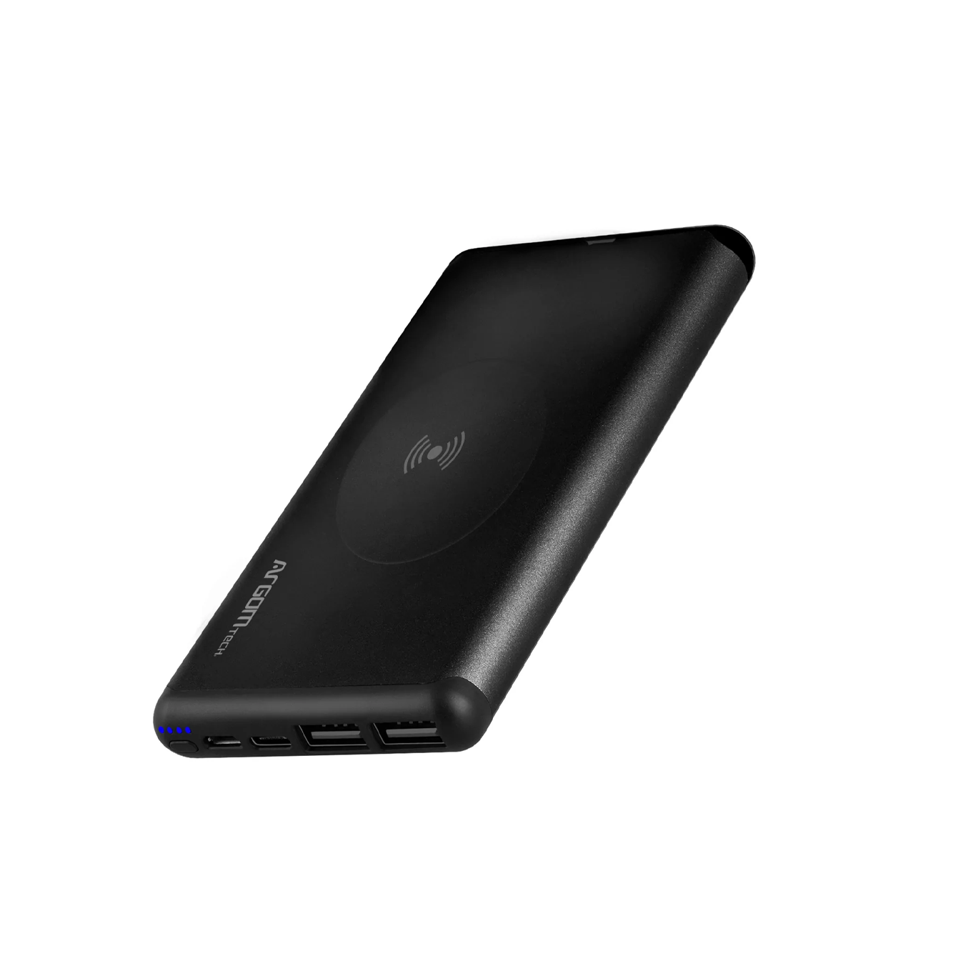 Power Bank inalámbrico S12W 12000MAH ALUMINUM BLACK Marca: Argom