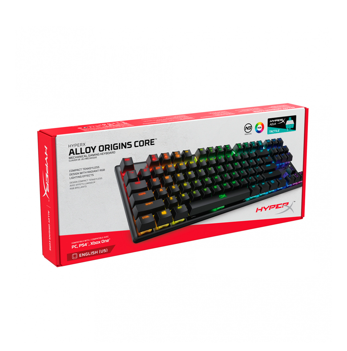 Teclado cableado retroiluminación Alloy Origins Core Marca: HyperX