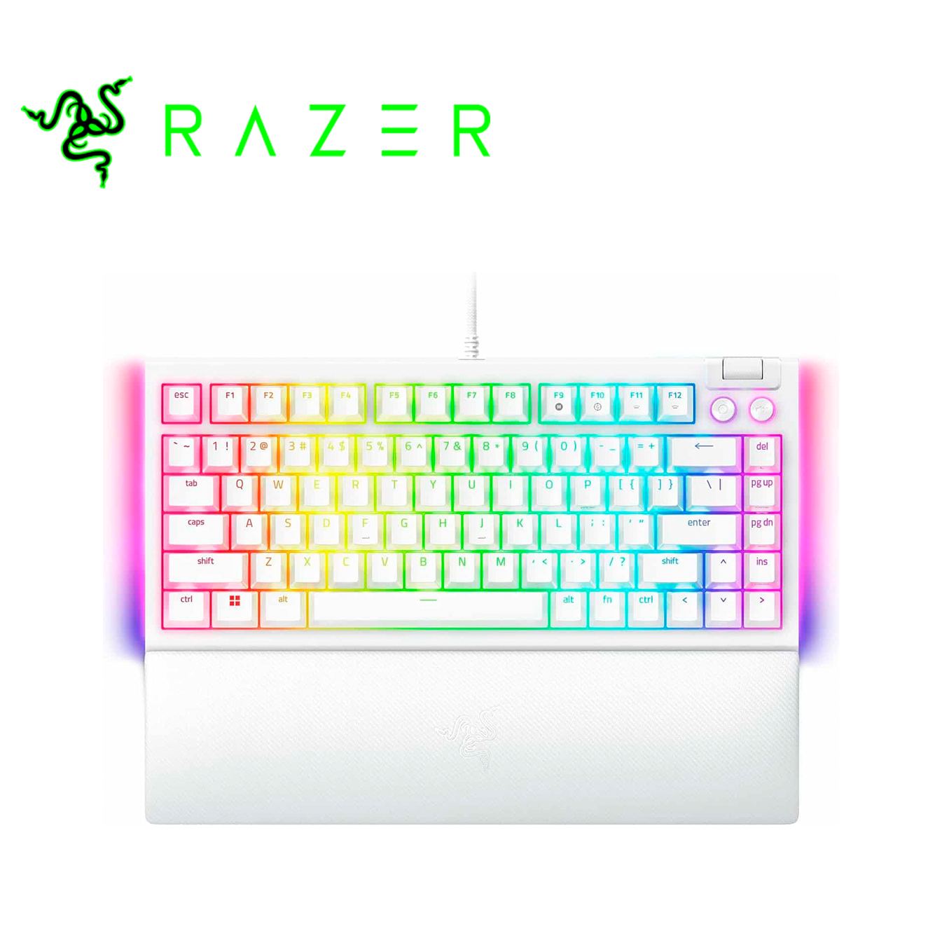 Teclado RGB Blackwidow V4 USB Blanco RZ03-05001700-R3M1 Marca: Razer