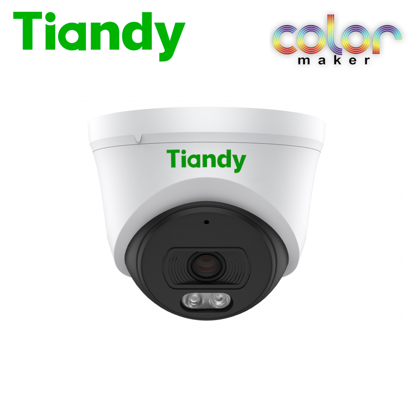 Camara IP 2MP tipo turret lente 2.8 mm Color Maker TC-C32XS I3W/E/Y/S/28 Marca: Tiandy