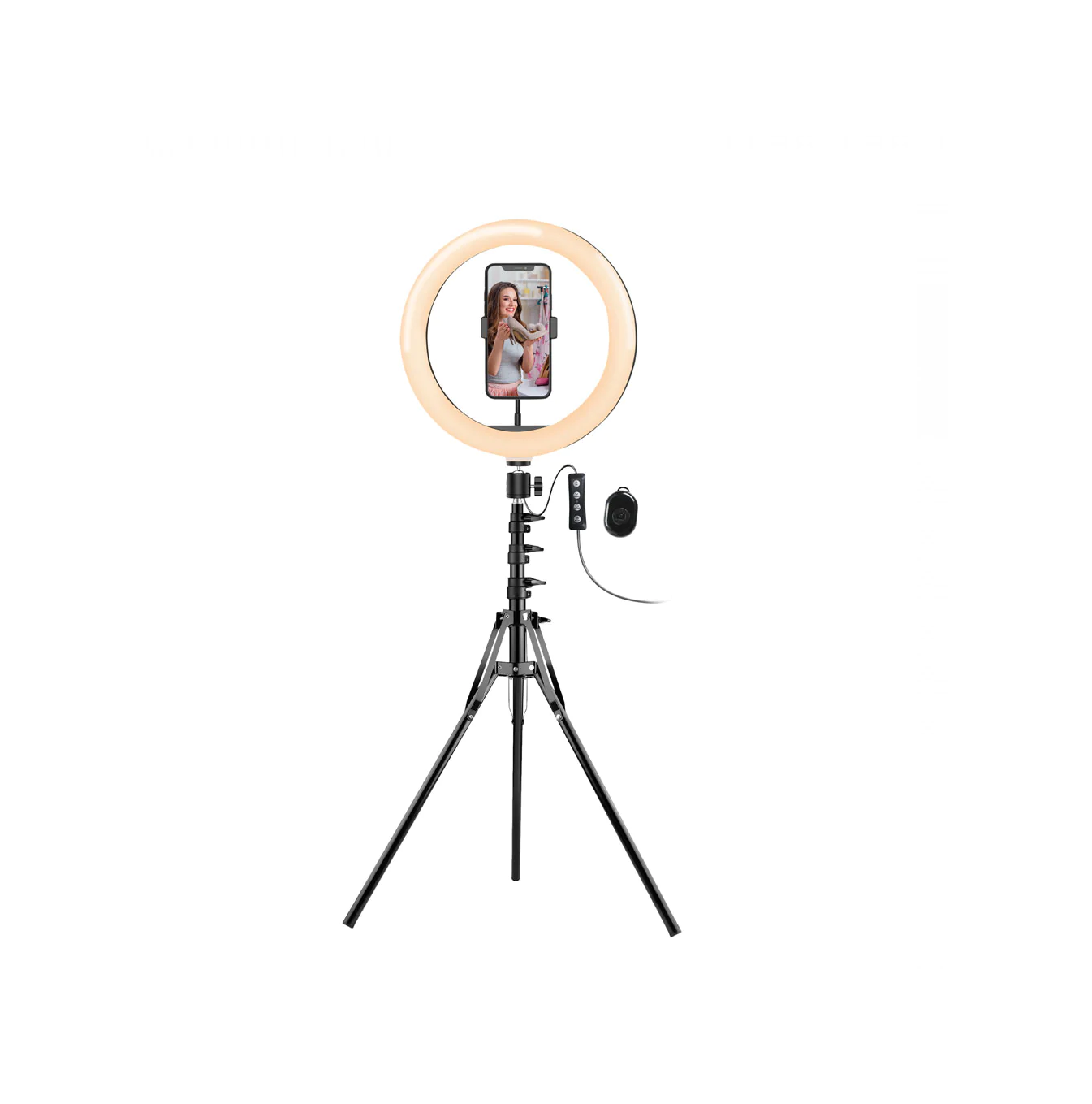 Anillo de luz para selfie Spotlight PRO 9320 con TRIPOD/BT SHUTTER/PHONE Marca: Argom