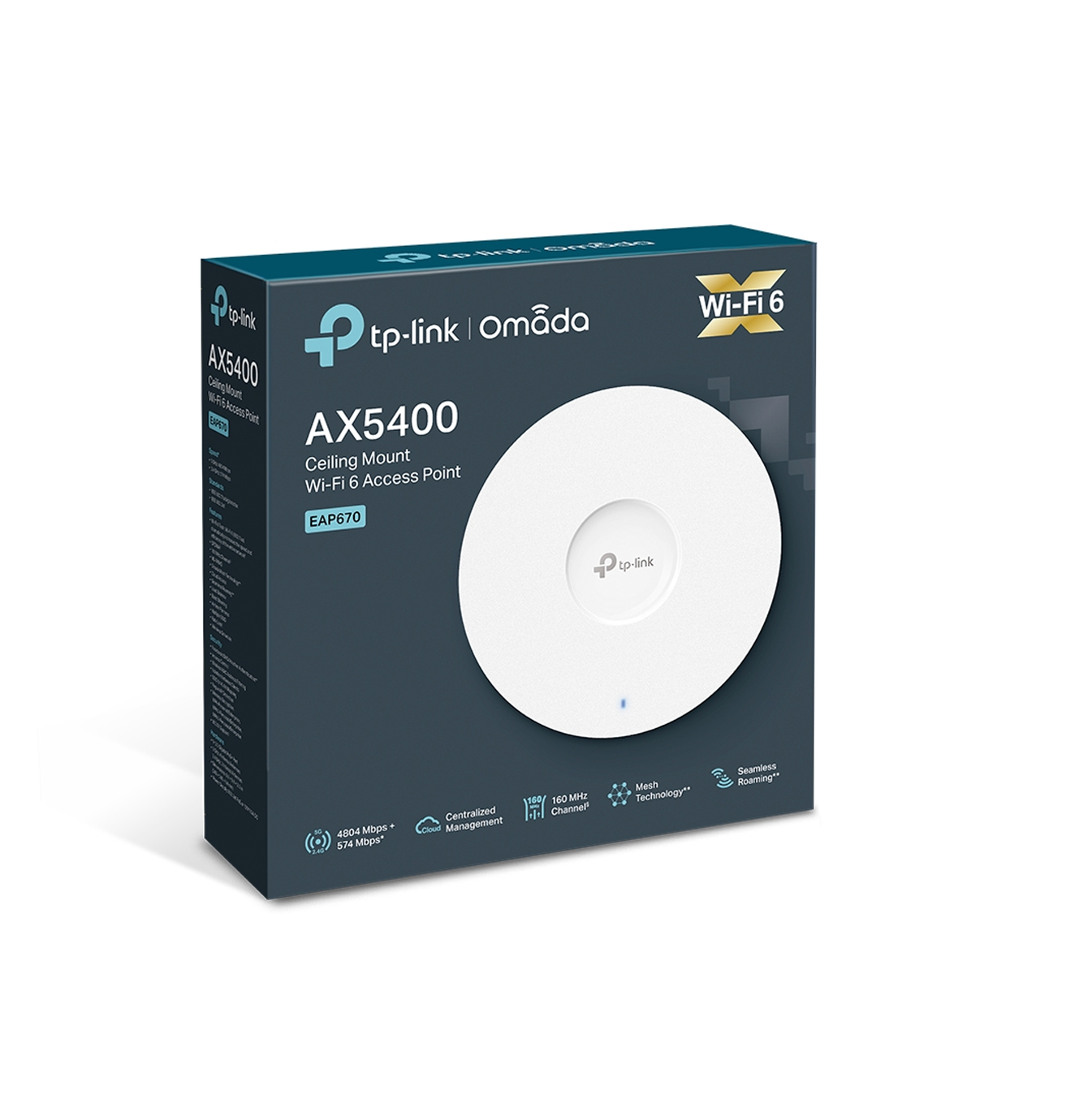 Access Point inalámbrico AX5400 Ceiling Mount Wi-Fi 6 EAP670 Marca: TP-Link