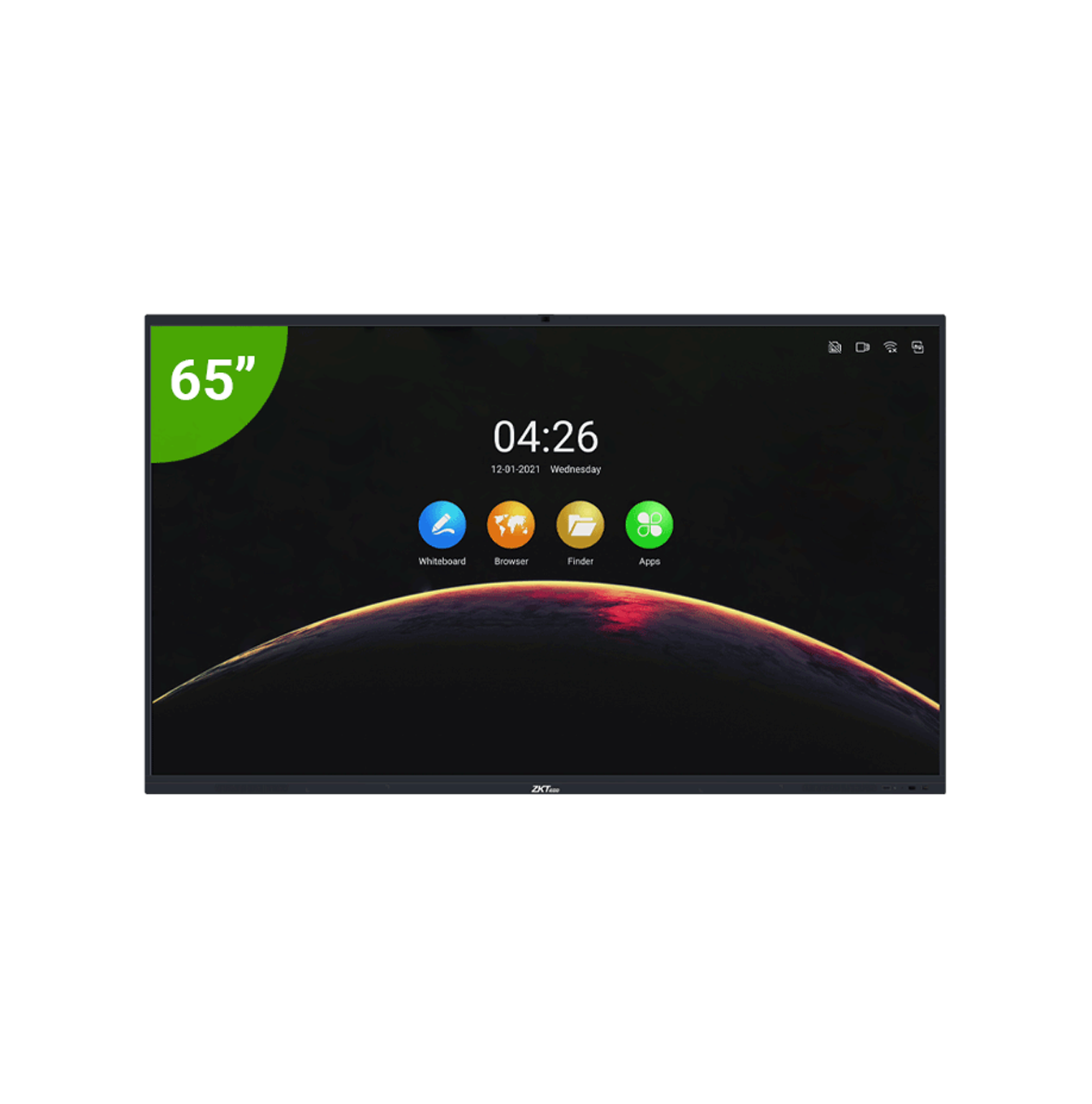 Pantalla interactiva inteligente 65” 4K UHD ZKIWB65B Marca: ZKTeco