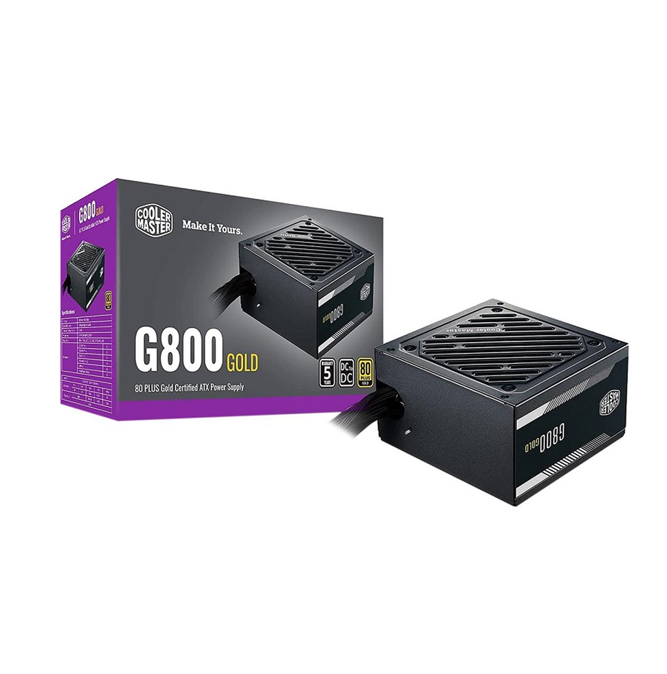 Fuente de poder GOLD 800W MPW-8001-ACAAG-U2 Marca: Cooler Master