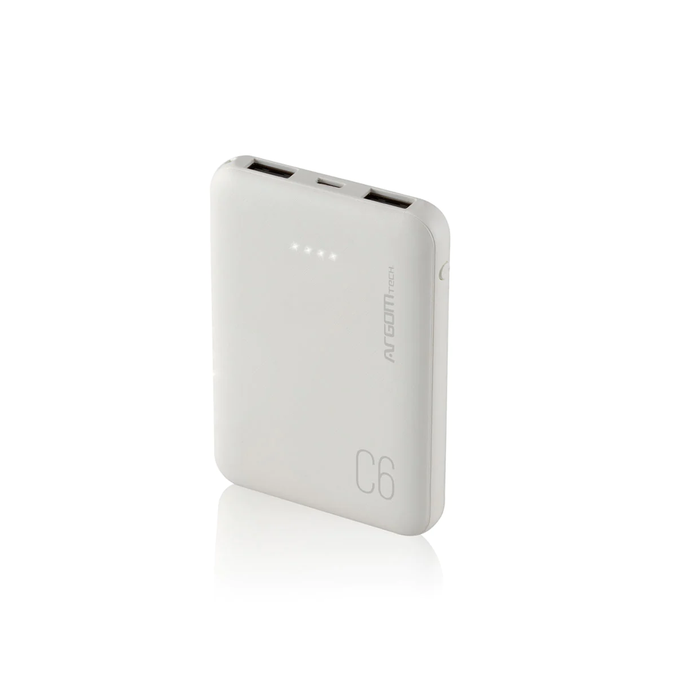 Power Bank C6 6000MAH WHITE ARG-PB-1136WT Marca: Argom