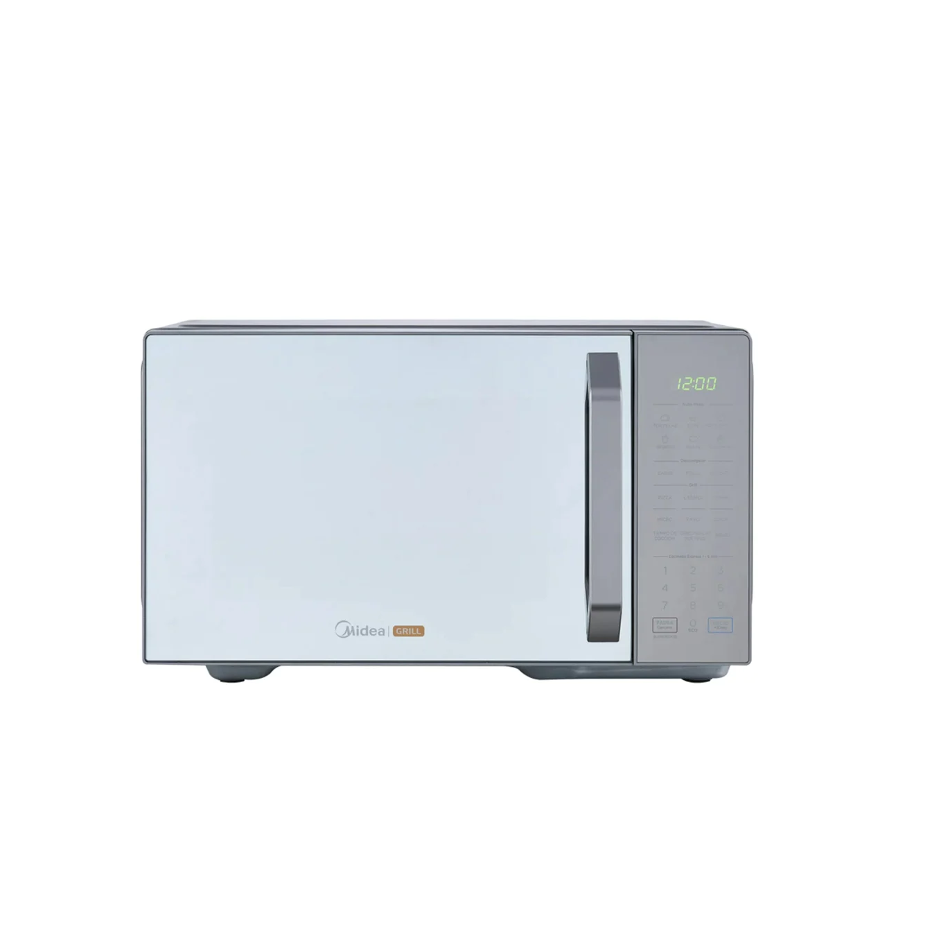 Microondas 1.1pc puerta acabado espejo gabinete gris con grill MMDXG11S2MG-CA Marca: Midea