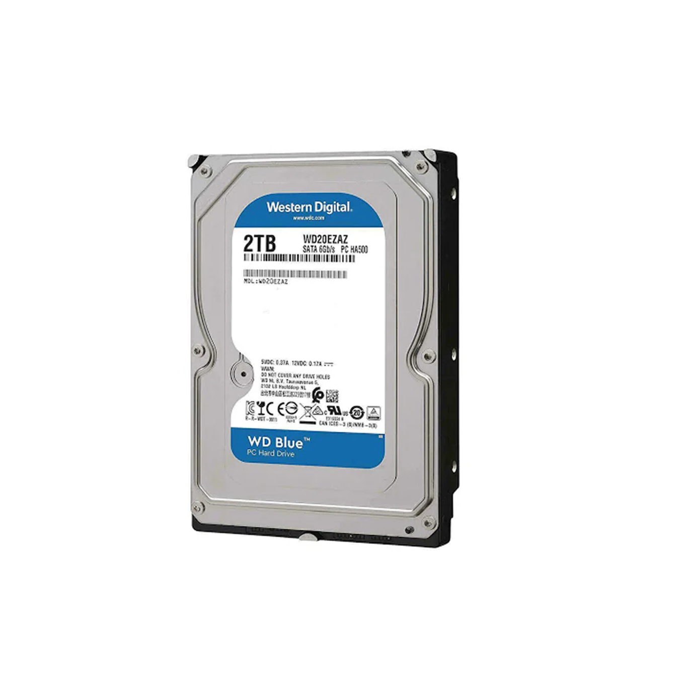 Disco duro interno HD 2TB 3.5 azul WD20EARZ Marca: Western Digital