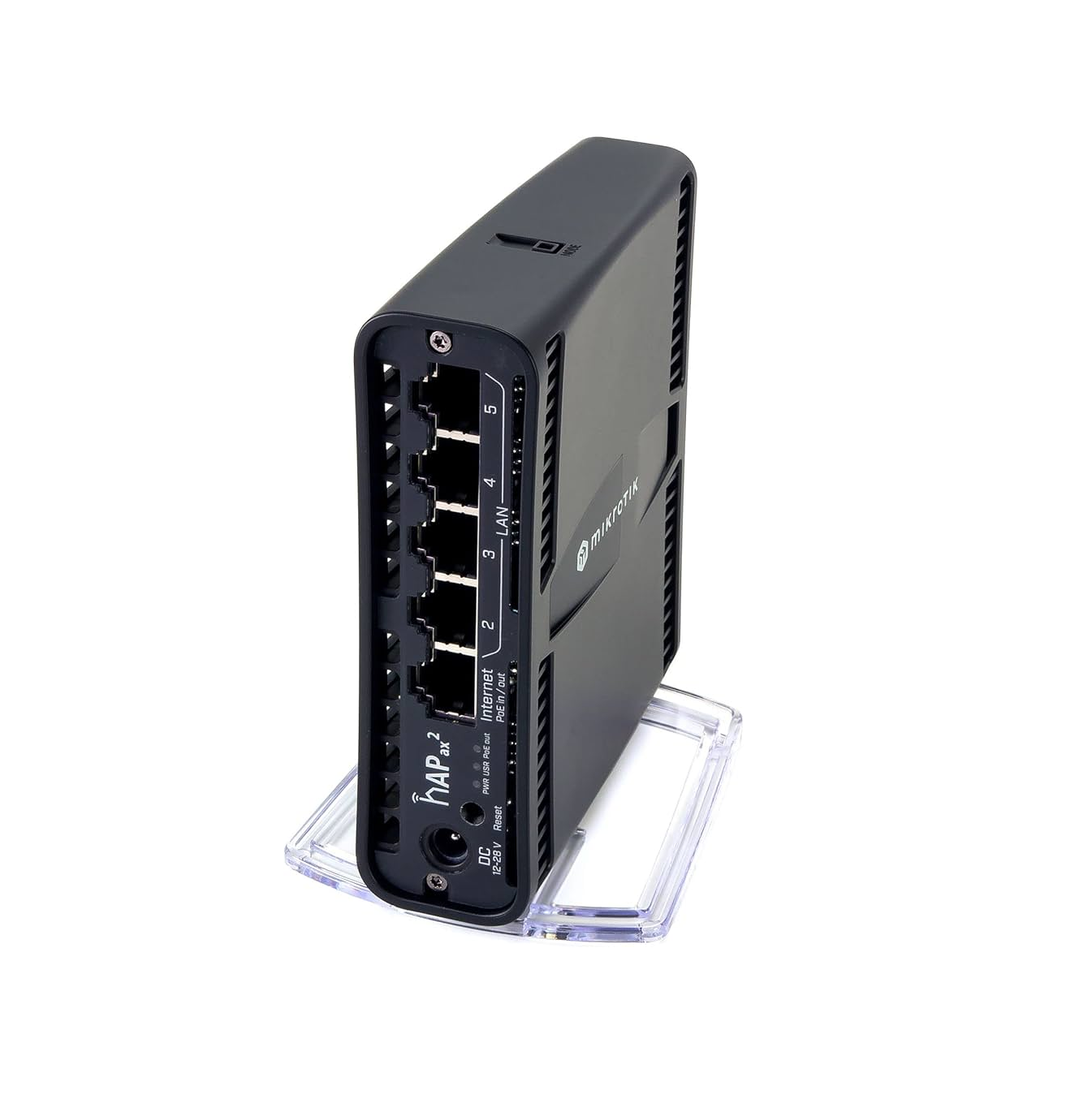 Router inalambrico Dual Band Wi-fi 6 con 5 puertos LAN y 1 puerto con salida PoE Marca: Mikrotik