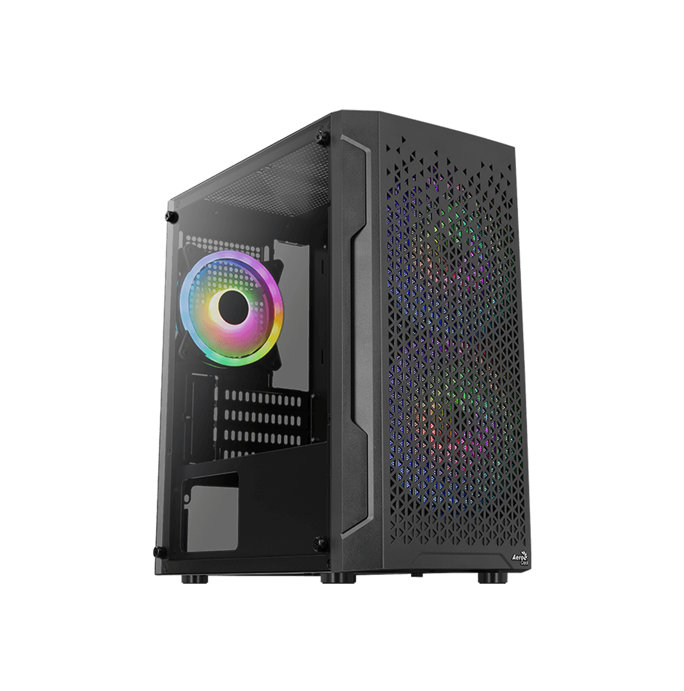 Case gamer Trinity vidrio templado MINI-G-BK-V3 ACCS-PV32133.11 Marca: Aerocool