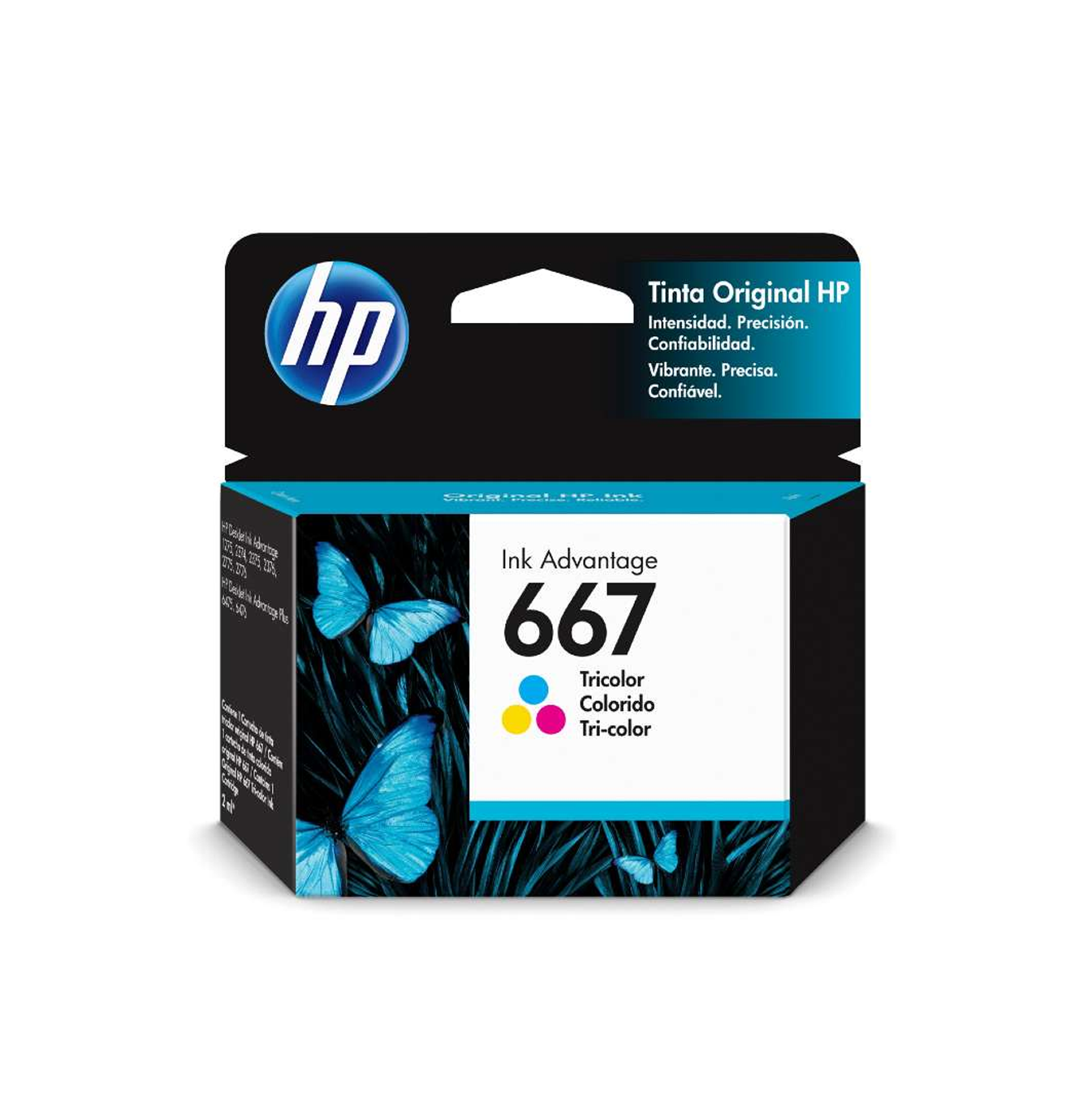 Tinta 667 Tricolor 3YM78AL Marca: HP