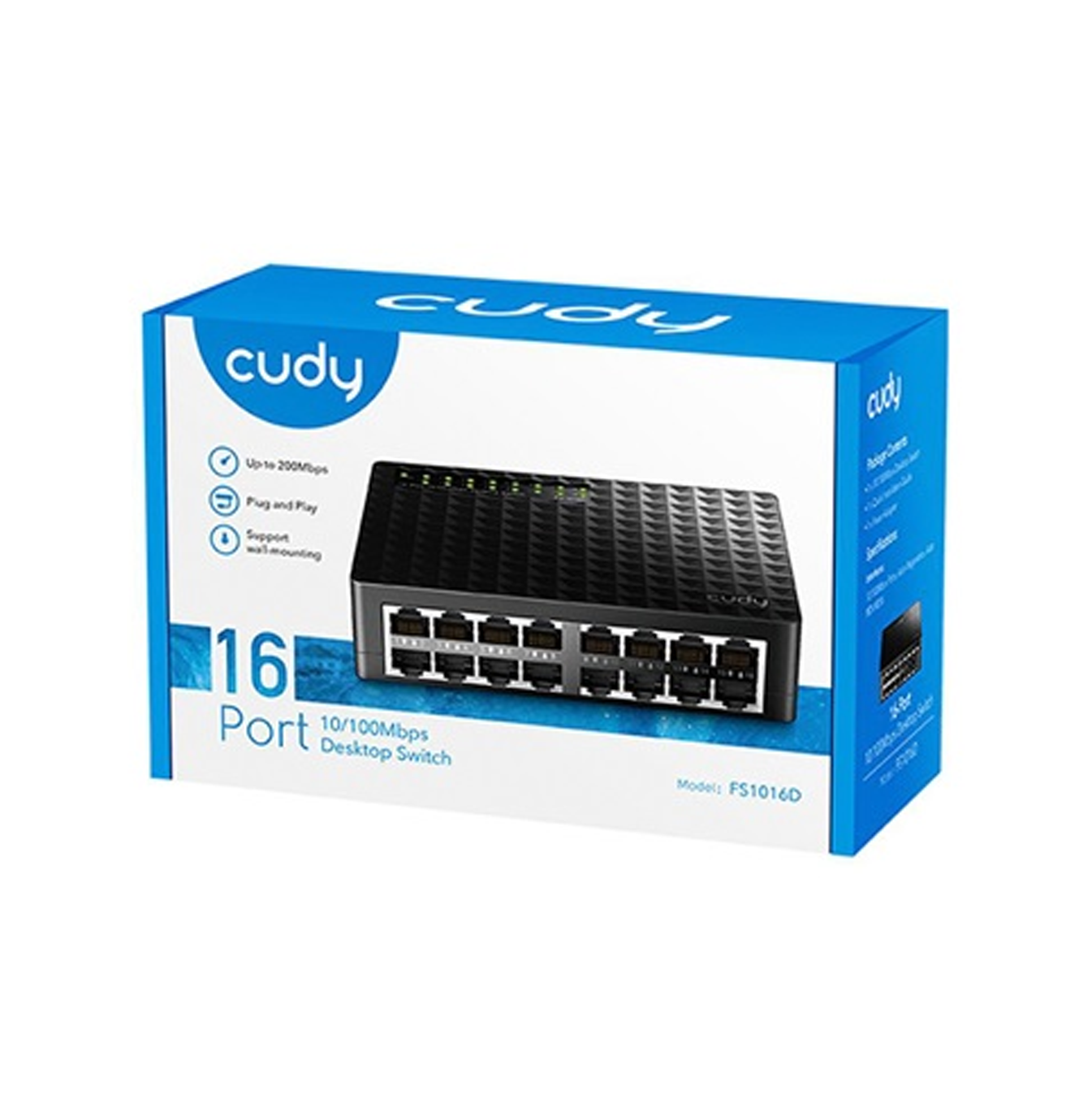 Switch 16XPORT 10/100 MBPS Desktop FS1016D Marca: CUDY