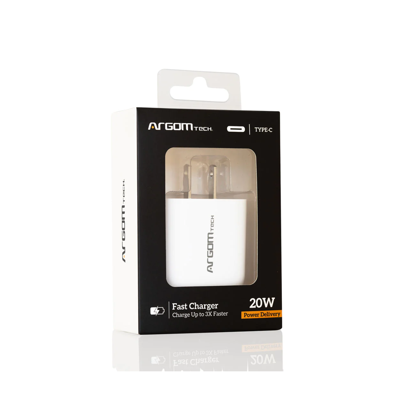 Cargador Fast Charge de pared USB TYPE-C AC-0114WT Marca: Argom