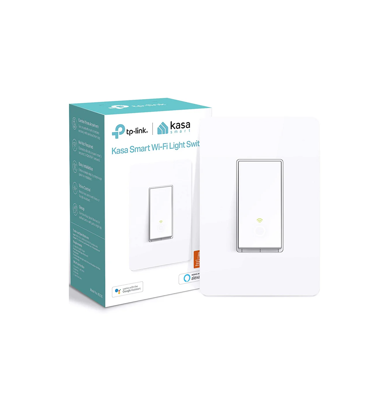 Interruptor inteligente Wi-Fi de luz para pared HS200 Marca: TP-Link