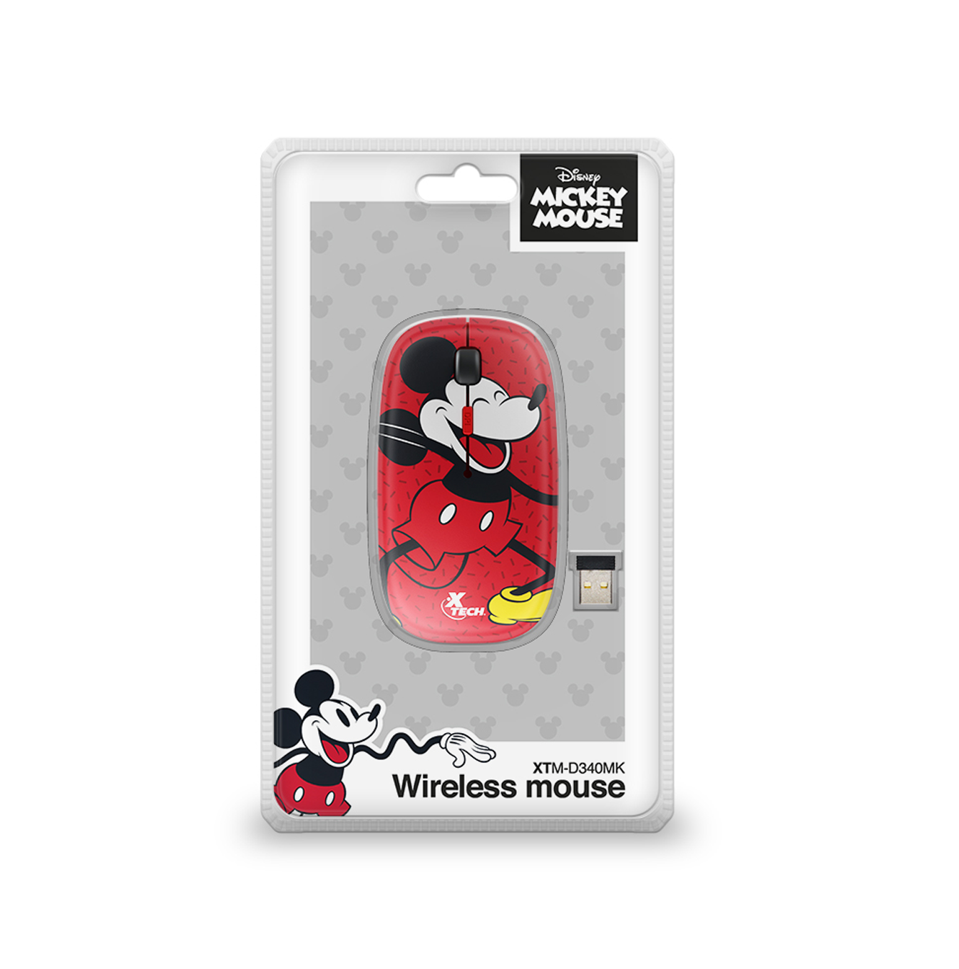 Mouse inalámbrico Disney Mickey Mouse XTM-D340MK Marca: Xtech