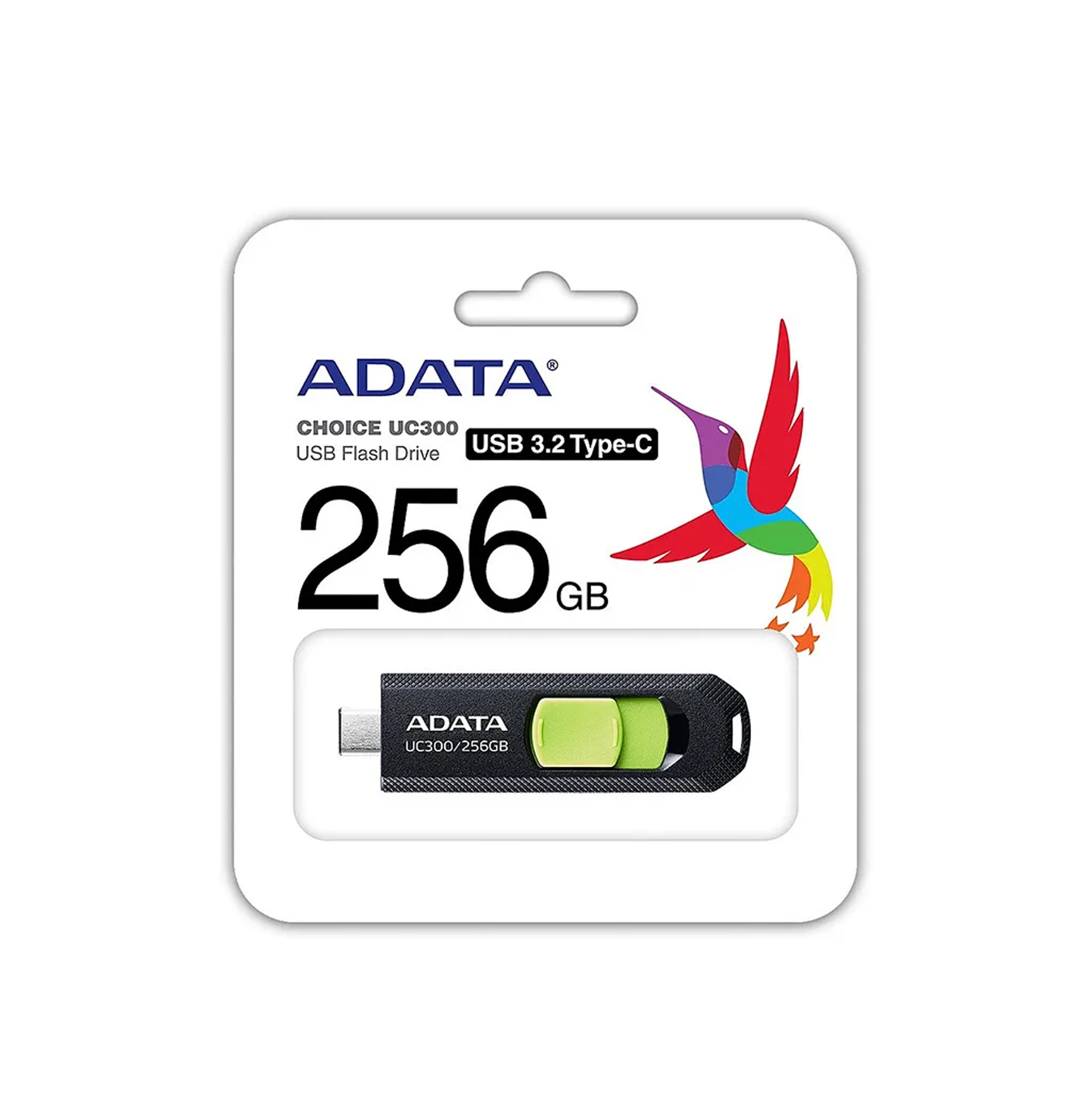 Memoria USB 256GB 3.1 UC300 TYPE-C ACHO-UC300-256G-RBK/GN Marca: ADATA