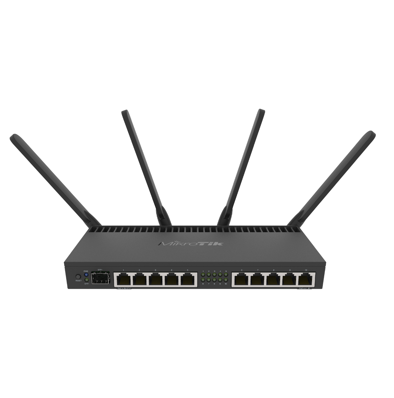 Router inalámbrico de 10 puertos Gigabit Marca: MikroTik