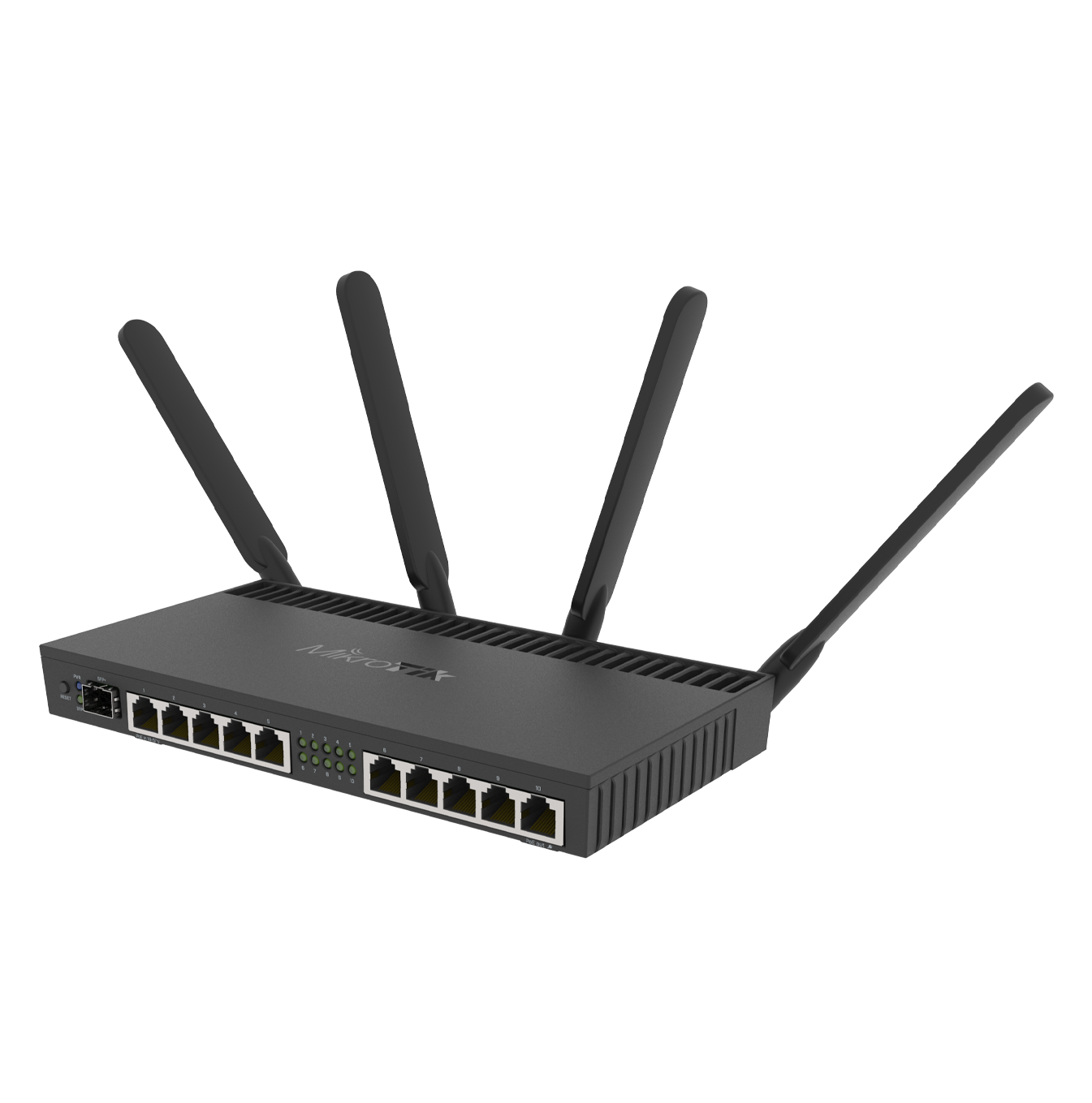 Router inalámbrico de 10 puertos Gigabit Marca: MikroTik