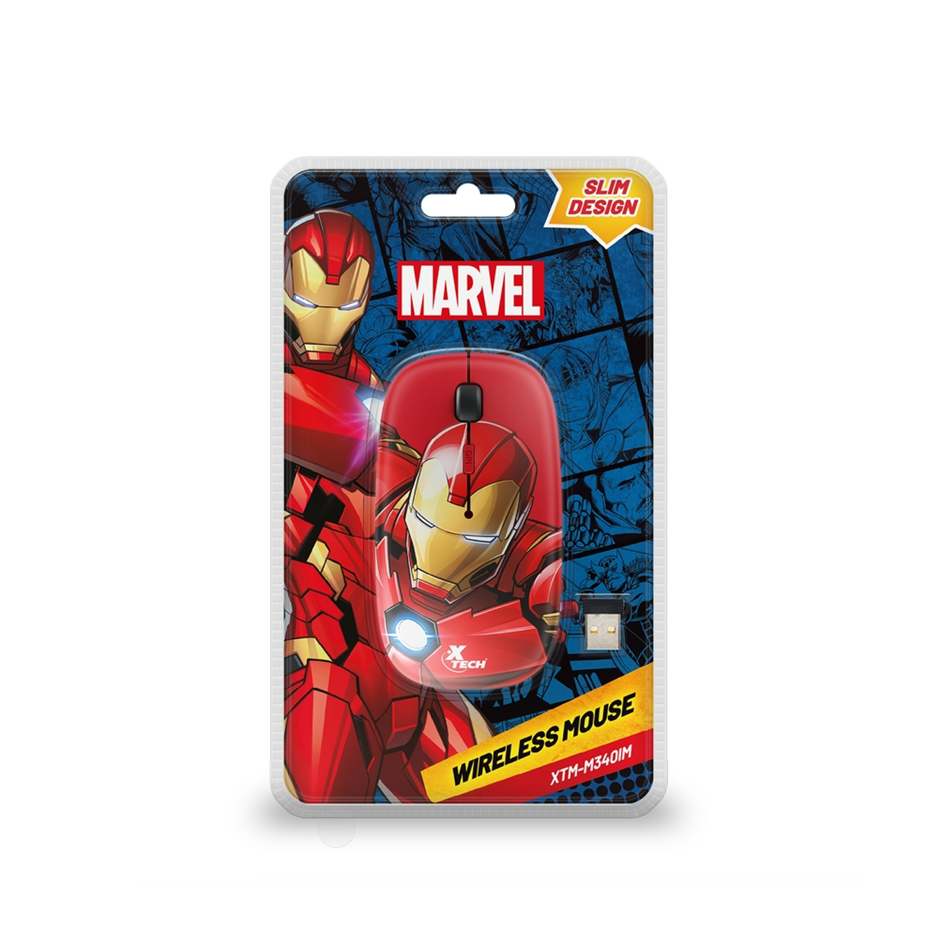 Mouse Inalámbrico Marvel Iron Man XTM-M340IM Marca: Xtech