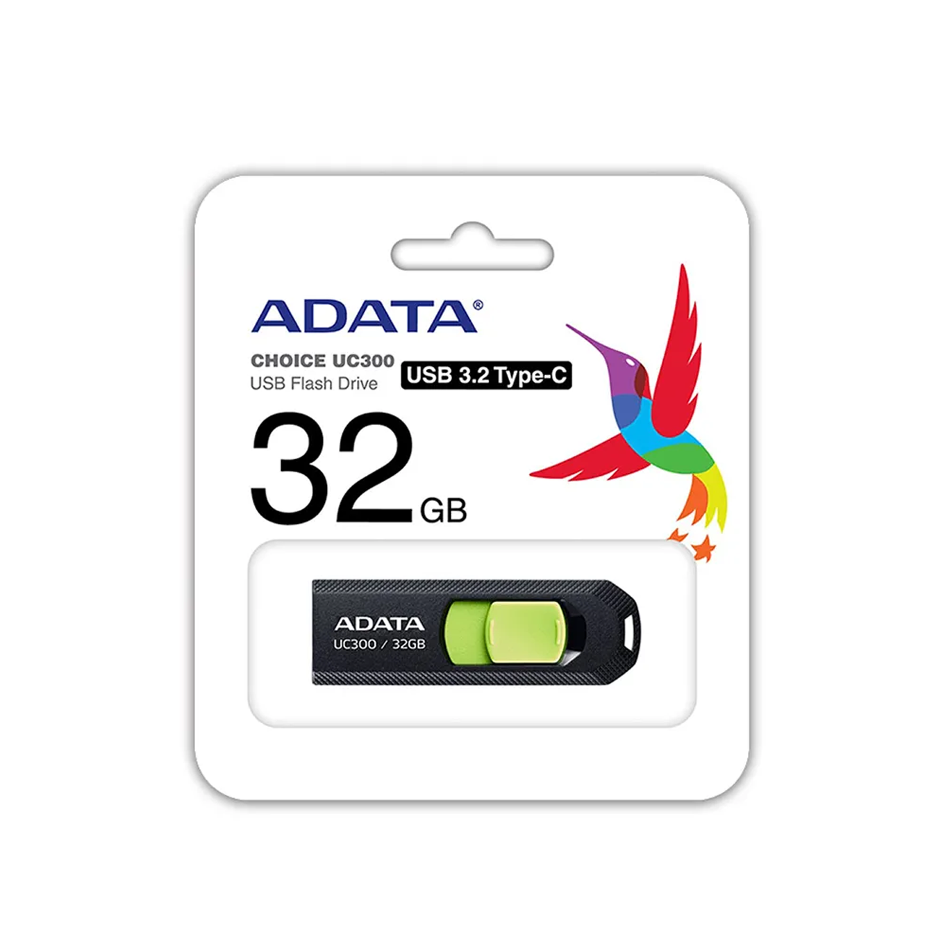 Memoria USB 32GB 3.2 UC300 TYPE-C ACHO-UC300-32G-RBK/GN Marca: ADATA