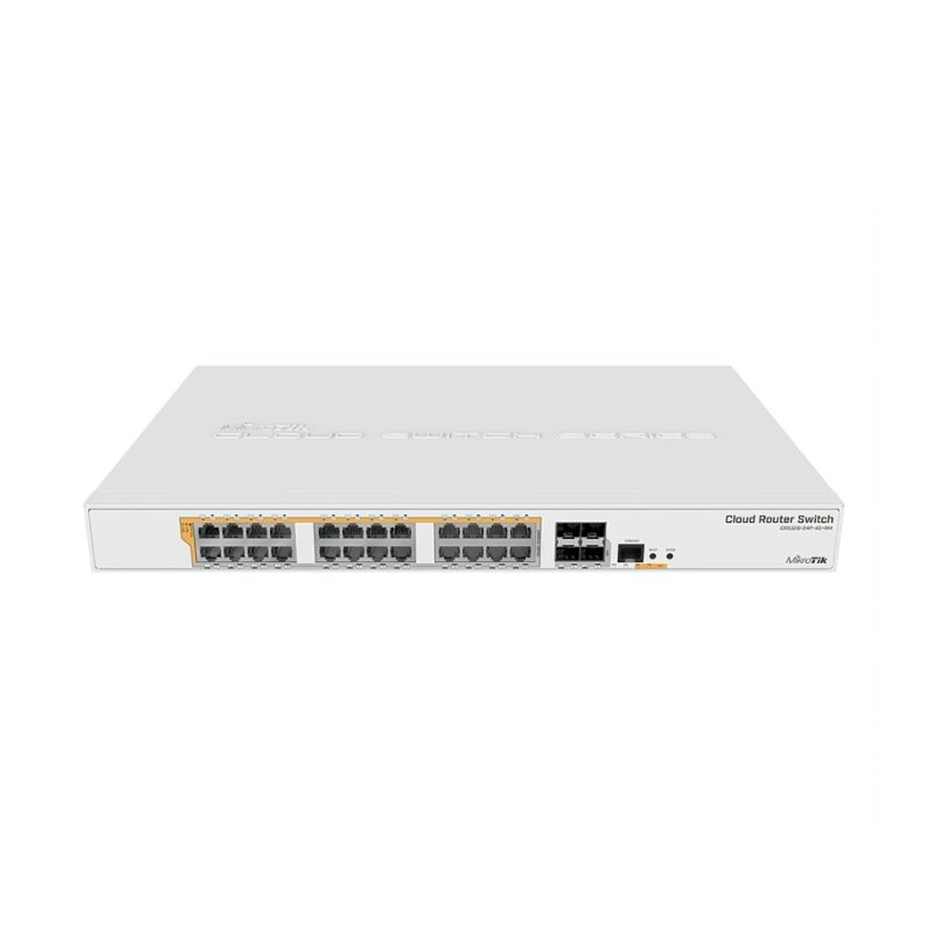 Router Switch de 24 puertos PoE Gigabit Ethernet y 4 SFP+ 10Gbps Marca: Mikrotik